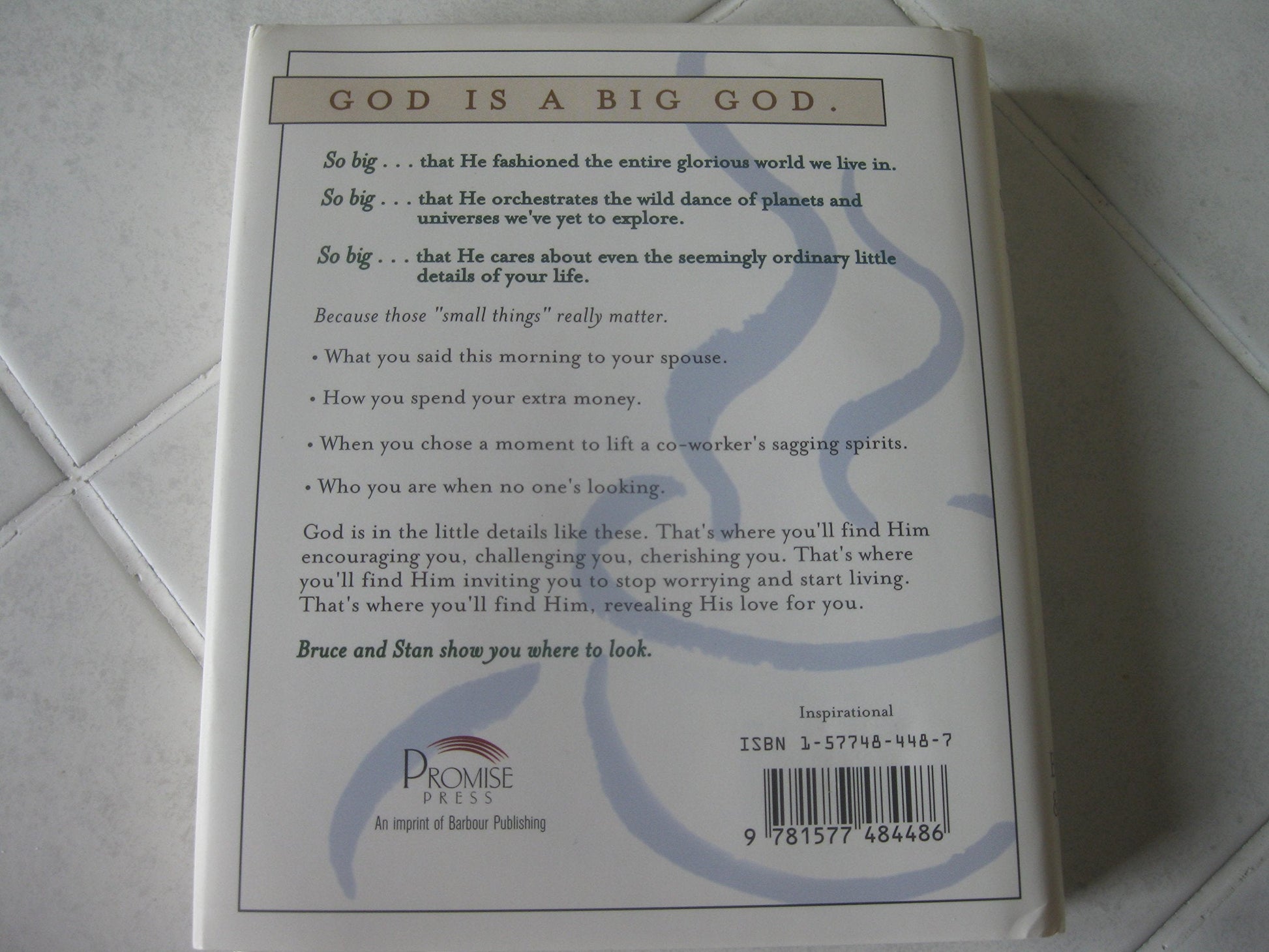 God Is in the Small Stuff used book depot
