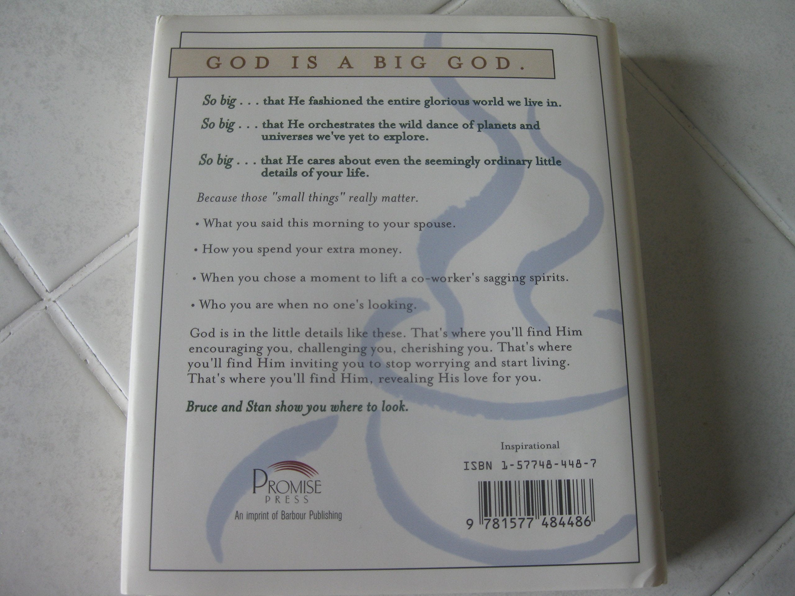 God Is in the Small Stuff used book depot