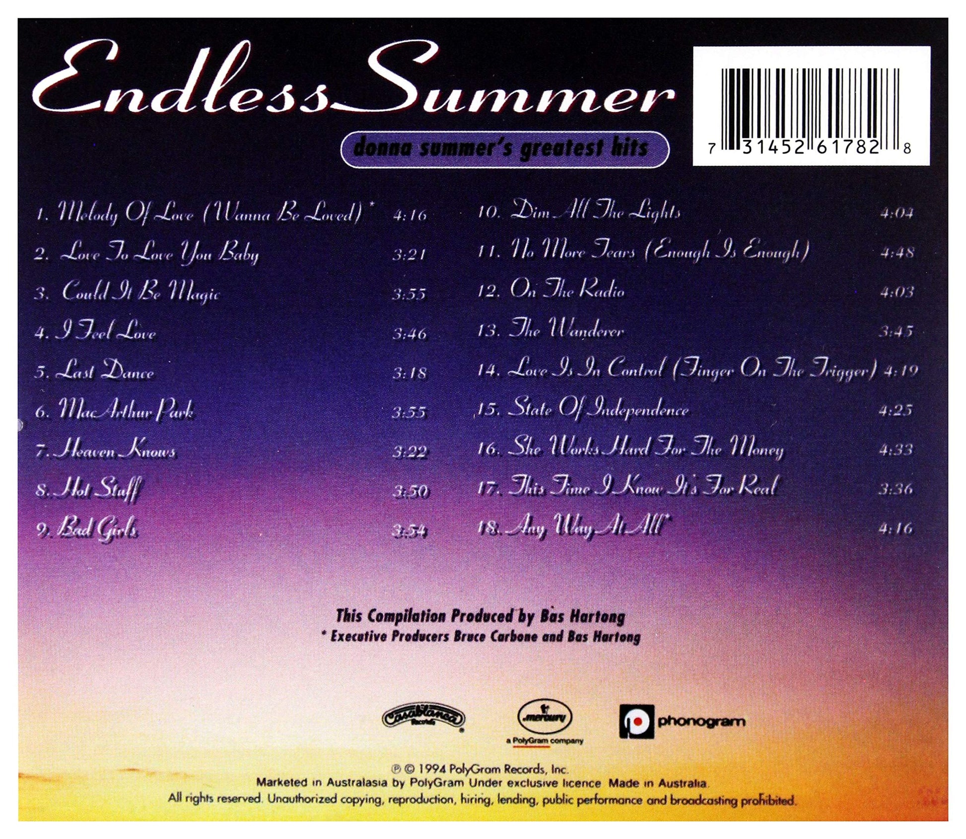 Endless Summer: Donna Summer's Greatest Hits used book depot