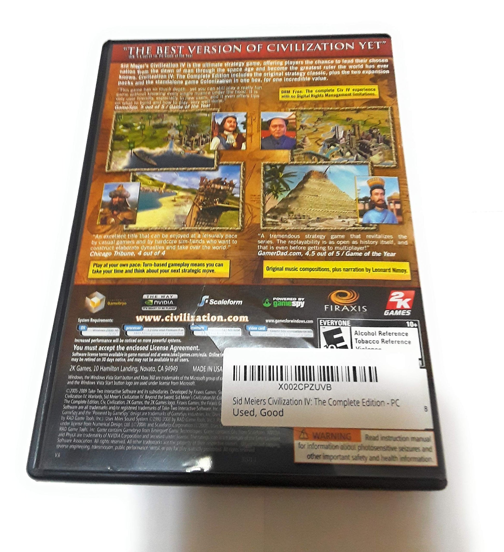 Sid Meiers Civilization IV: The Complete Edition - PC used book depot