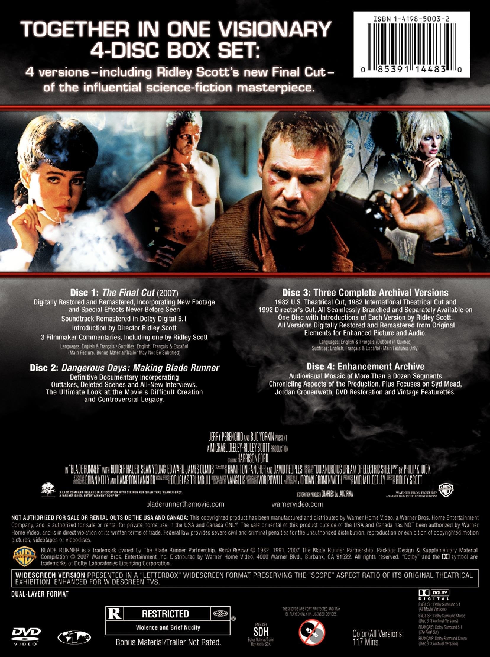 Blade Runner (Four-Disc Collector's Edition) used book depot