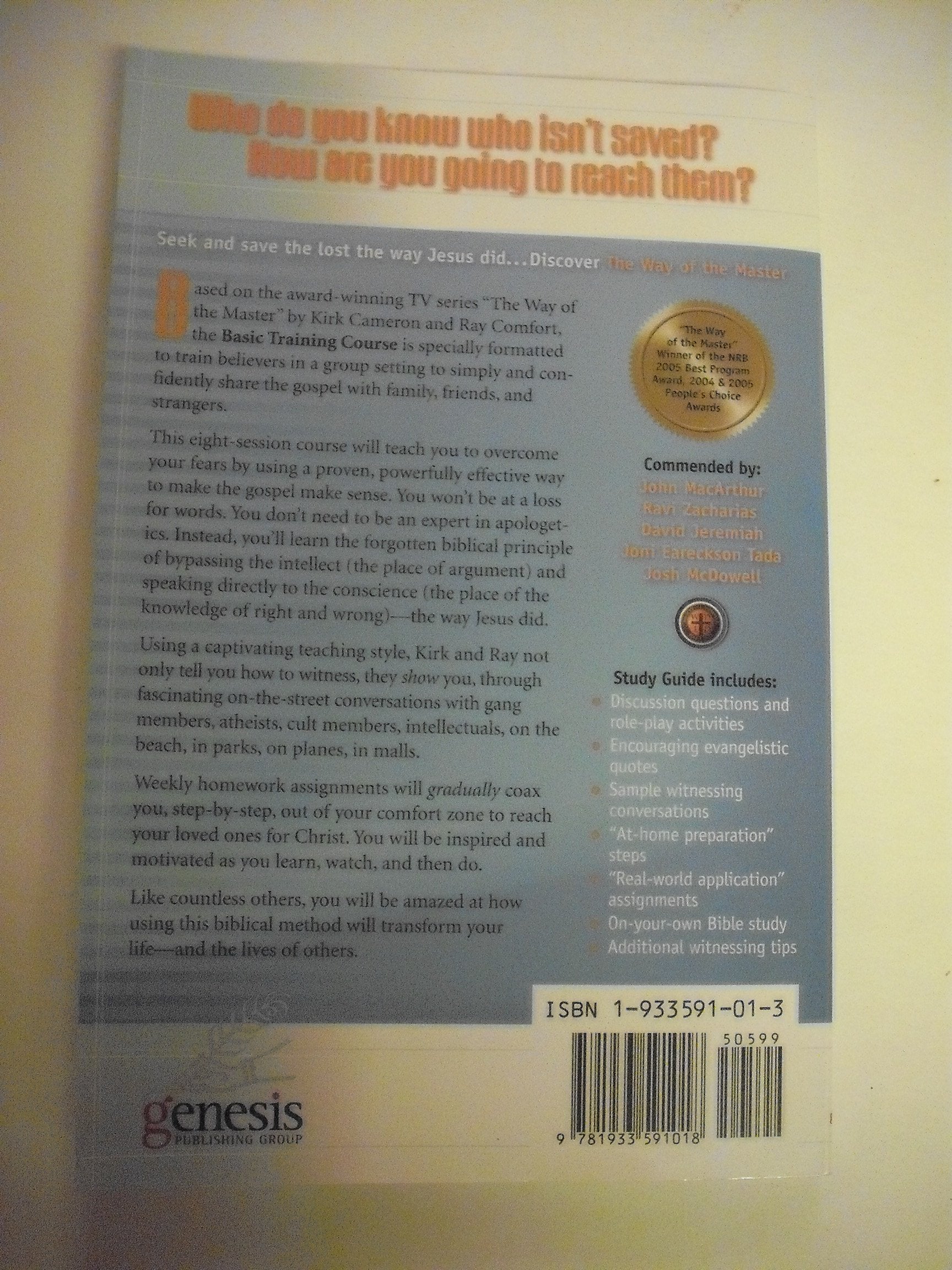 The Way of the Master Basic Training Course: Study Guide used book depot