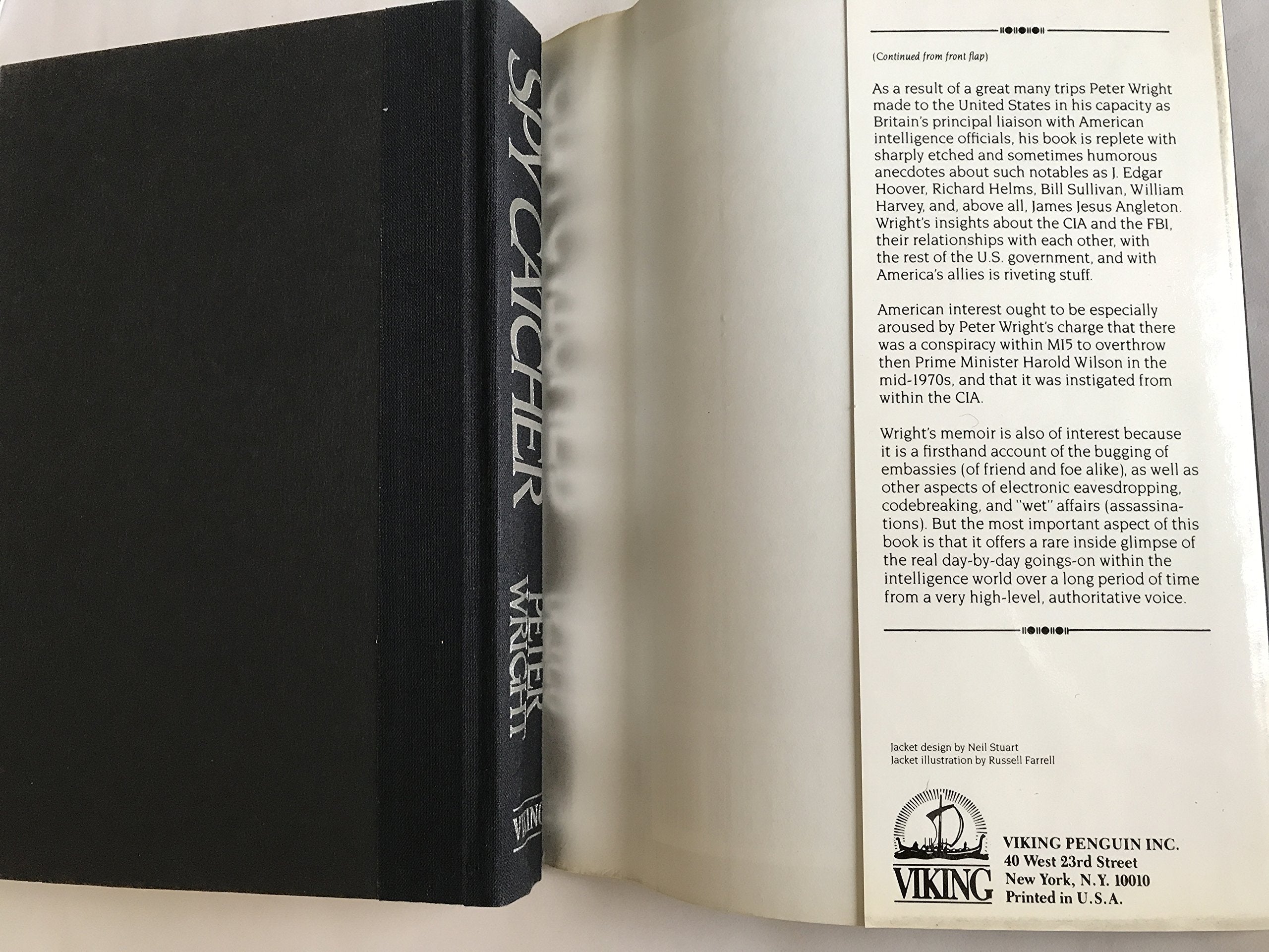 Spy Catcher: The Candid Autobiography of a Senior Intelligence Officer used book depot