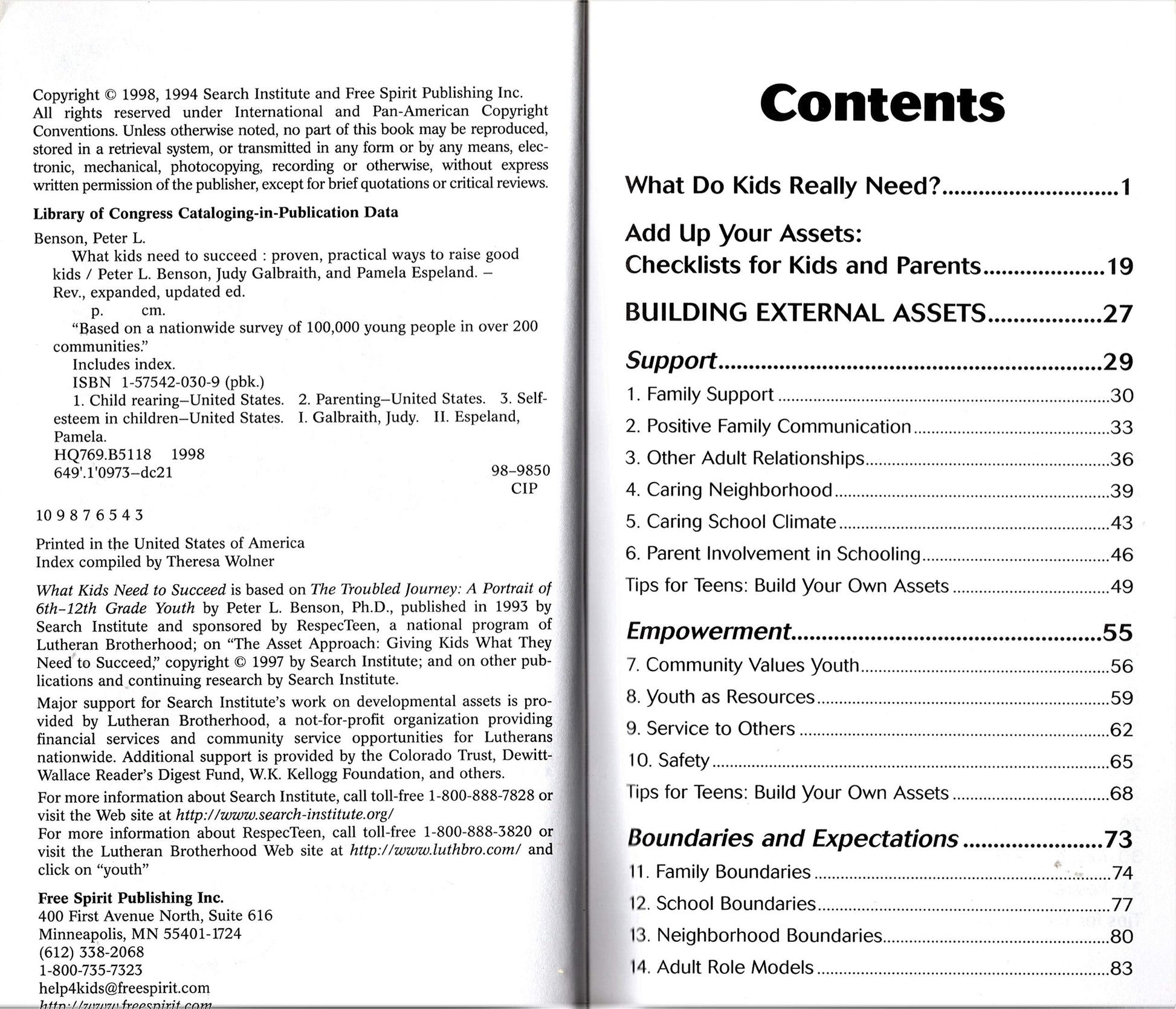 What Kids Need to Succeed: Proven, Practical Ways to Raise Good Kids used book depot