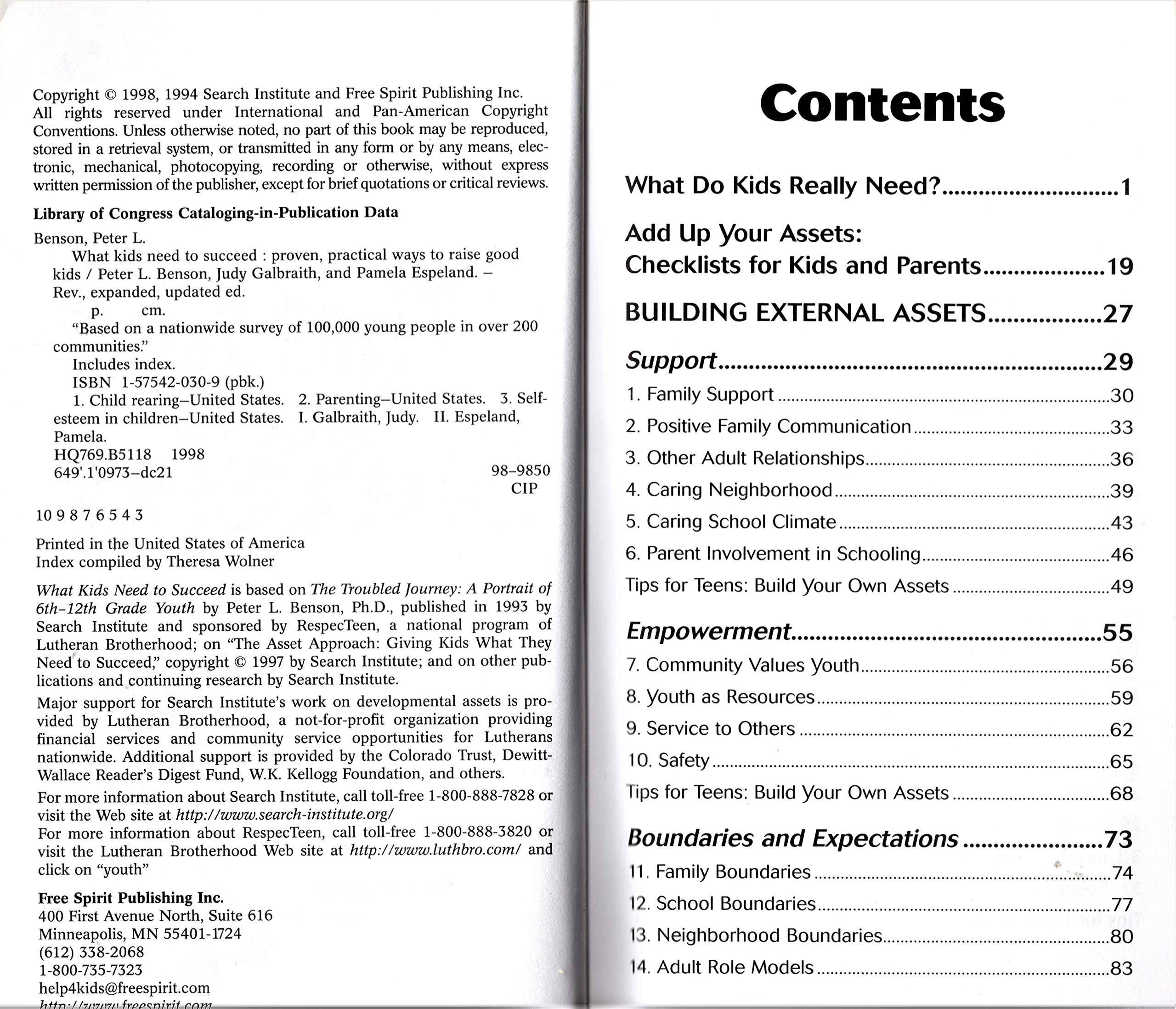 What Kids Need to Succeed: Proven, Practical Ways to Raise Good Kids used book depot