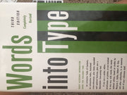 Words into Type used book depot