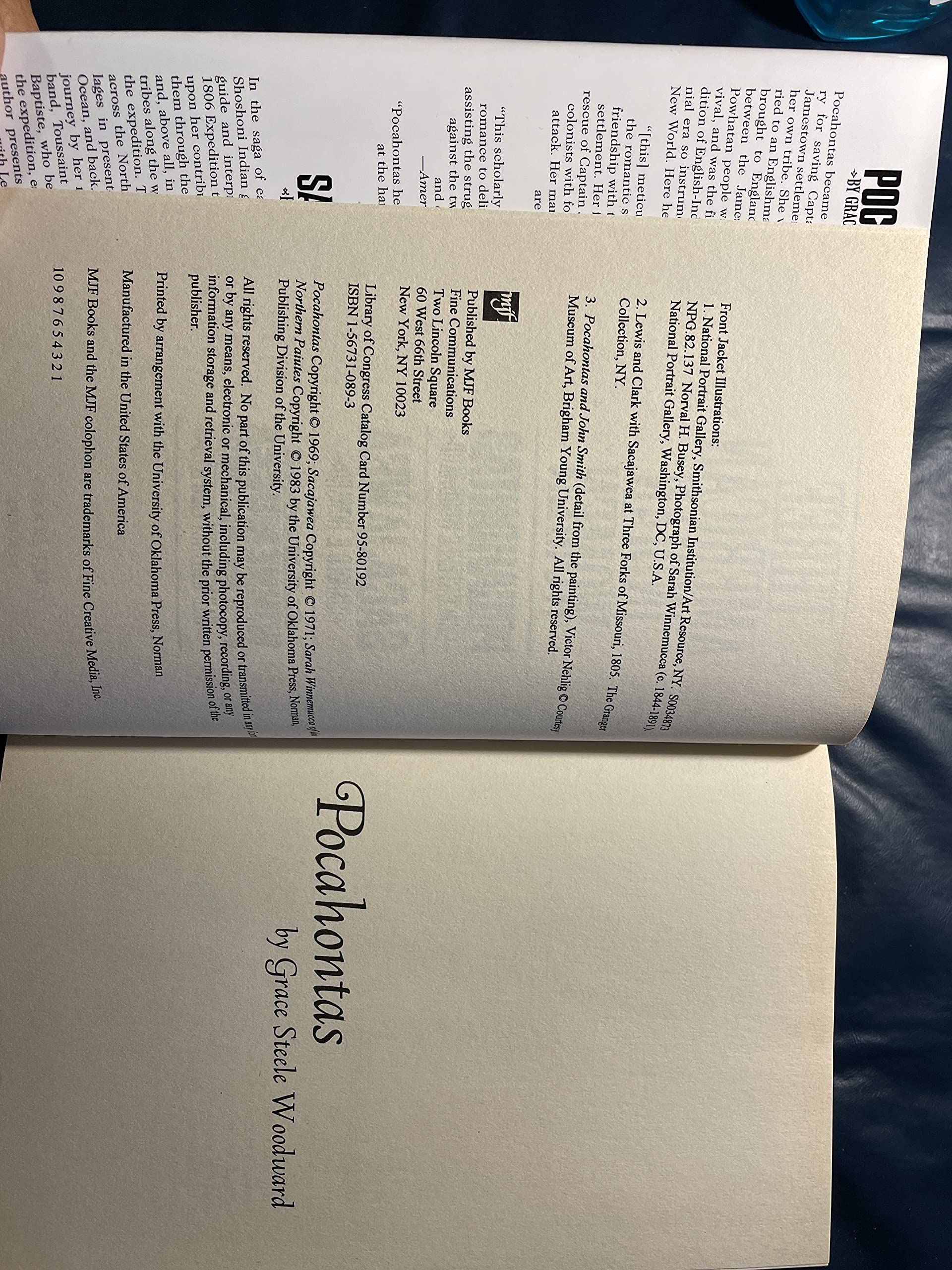 Three American Indian Women: Pocahontas, Sacajawea, Sarah Winnemucca of the Northern Paiutes used book depot