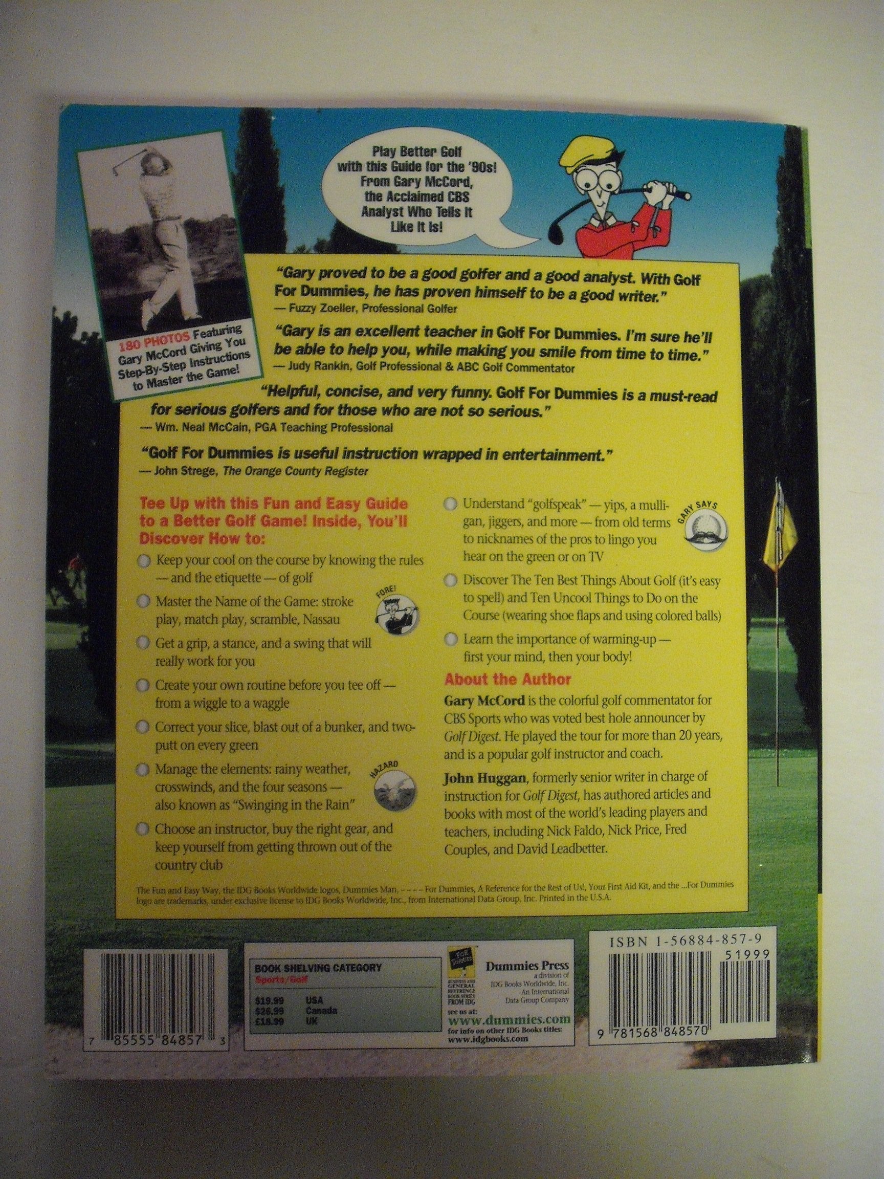 Golf For Dummies used book depot