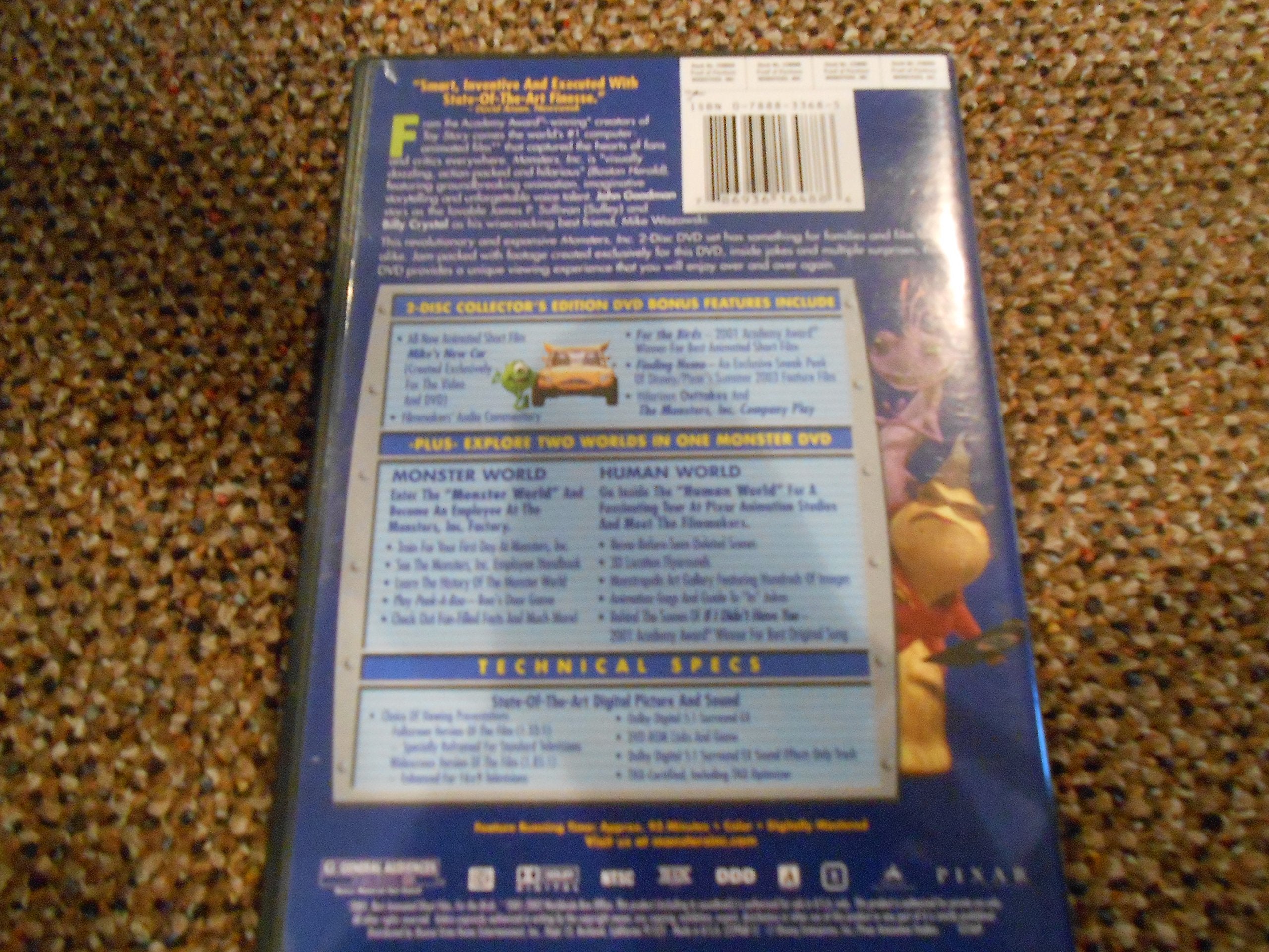 Monsters, Inc. (Two-Disc Collector's Edition) [DVD] used book depot