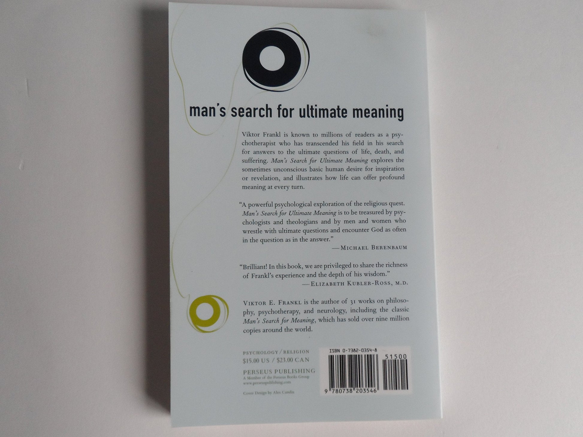 Man's Search For Ultimate Meaning used book depot
