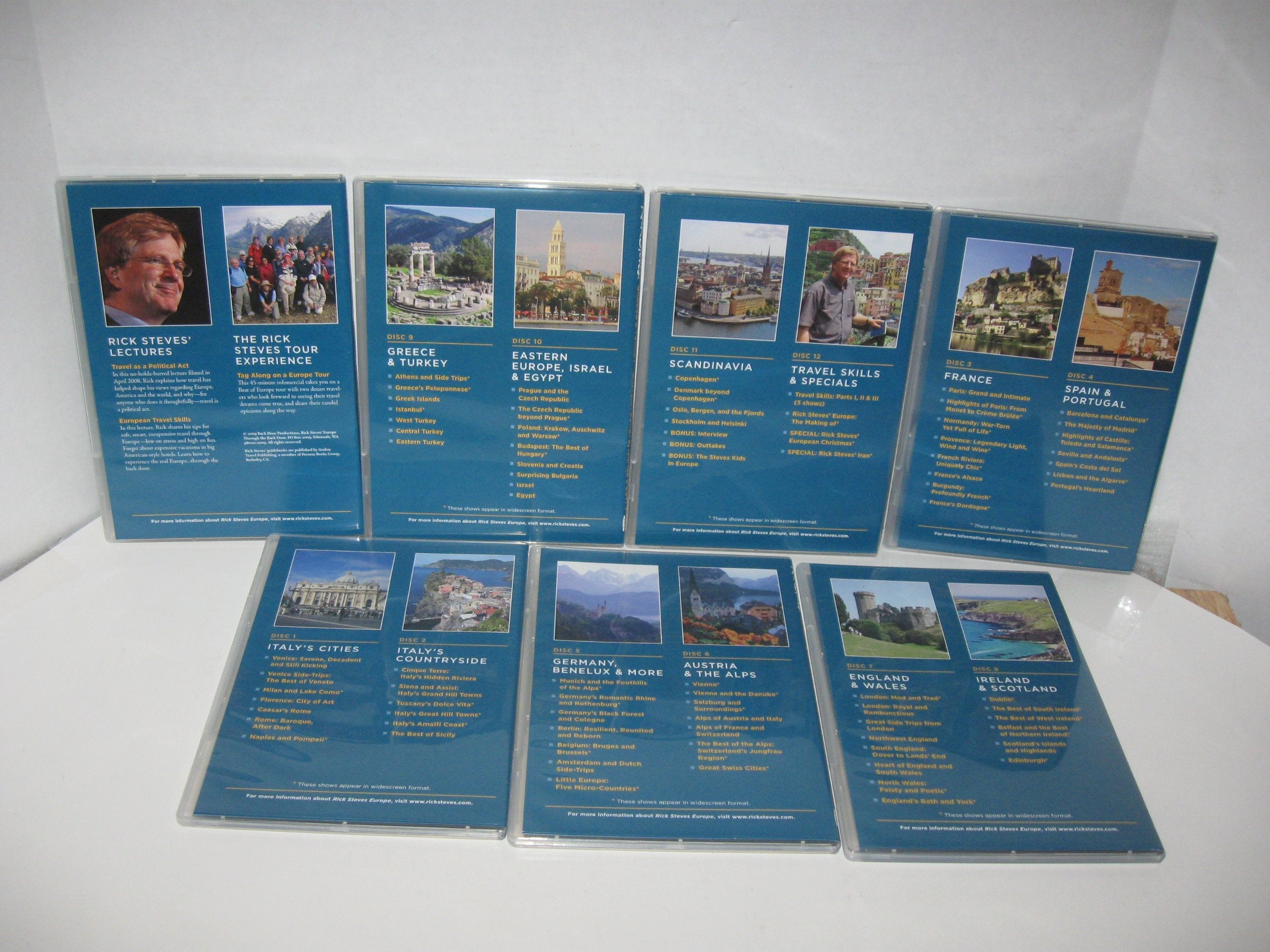 Rick Steves' Europe All 80 Shows DVD Boxed Set 2000-2009 used book depot