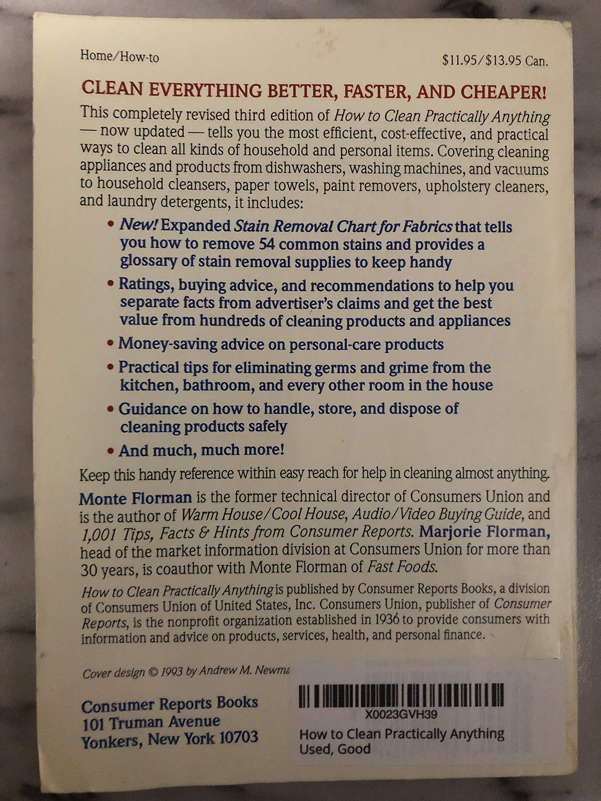 How to Clean Practically Anything used book depot