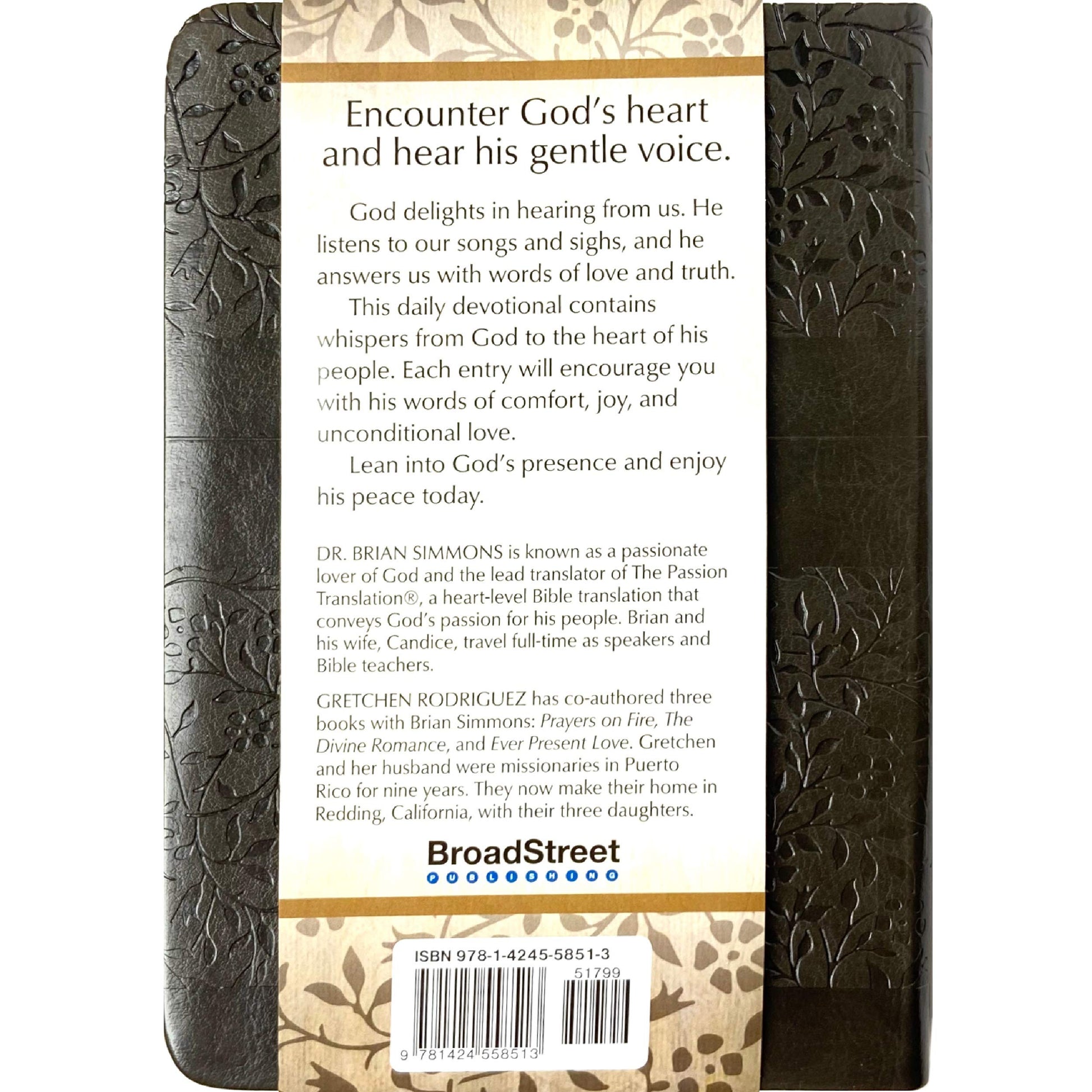 I Hear His Whisper: Encounter God's Heart for You, 365 Daily Devotions (The Passion Translation) (Imitation Leather) – Daily Messages of God's Love, ... More. (The Passion Translation Devotio used book depot