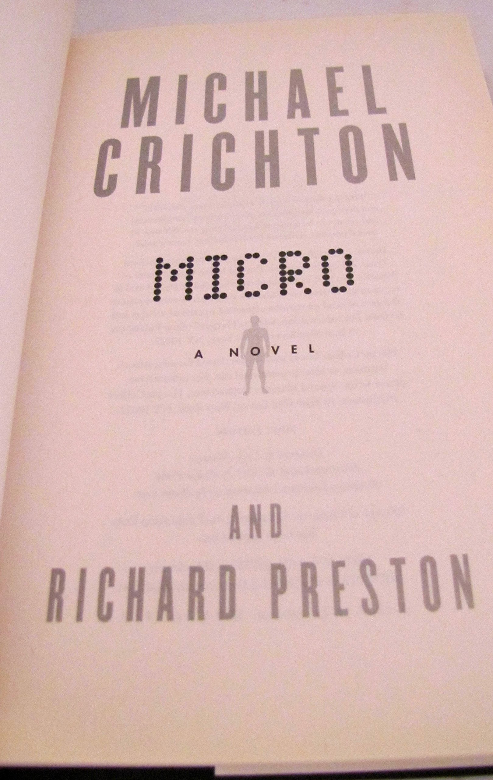Micro: A Novel used book depot