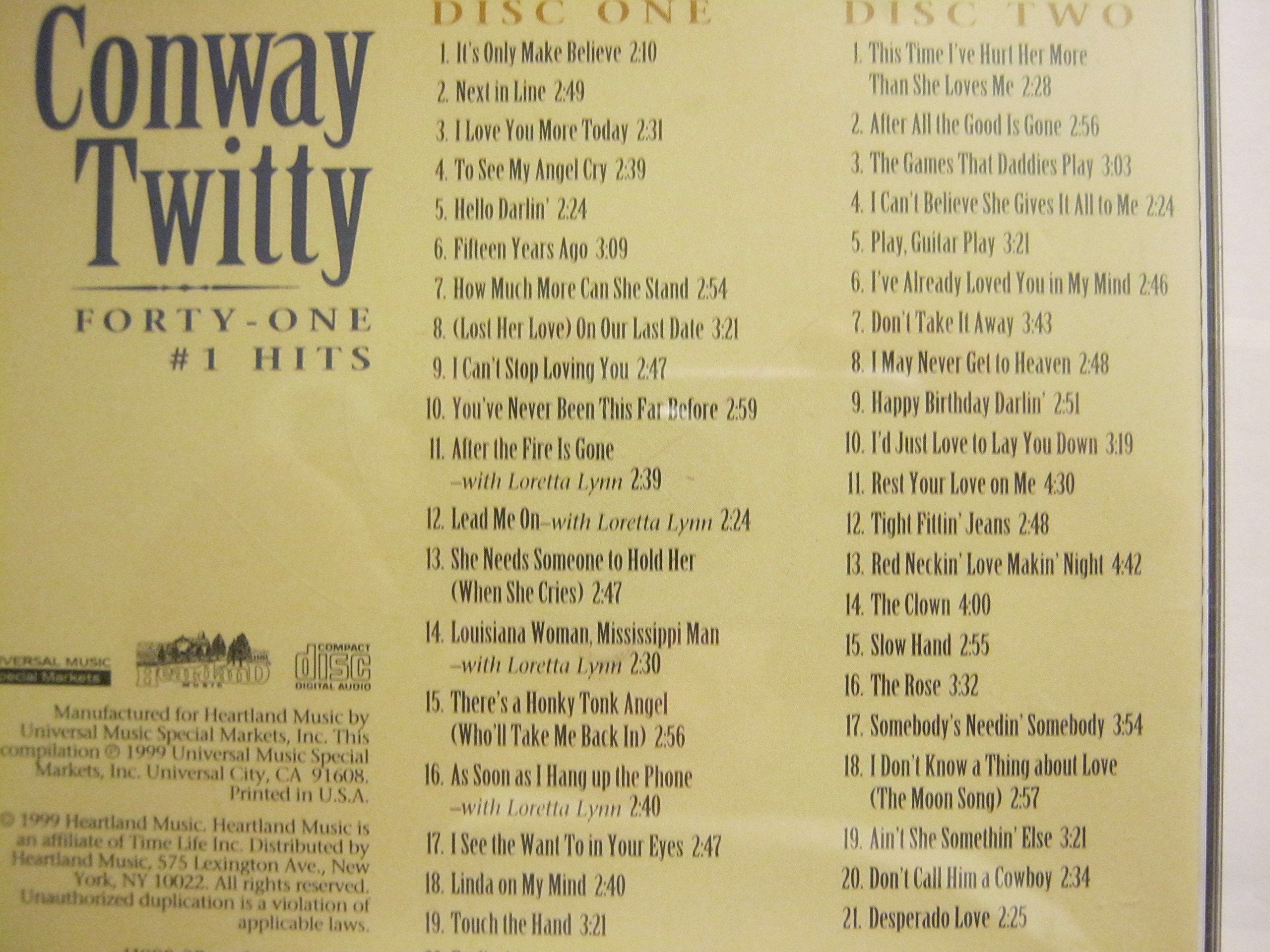 Conway Twitty Forty-One #1 Hits used book depot