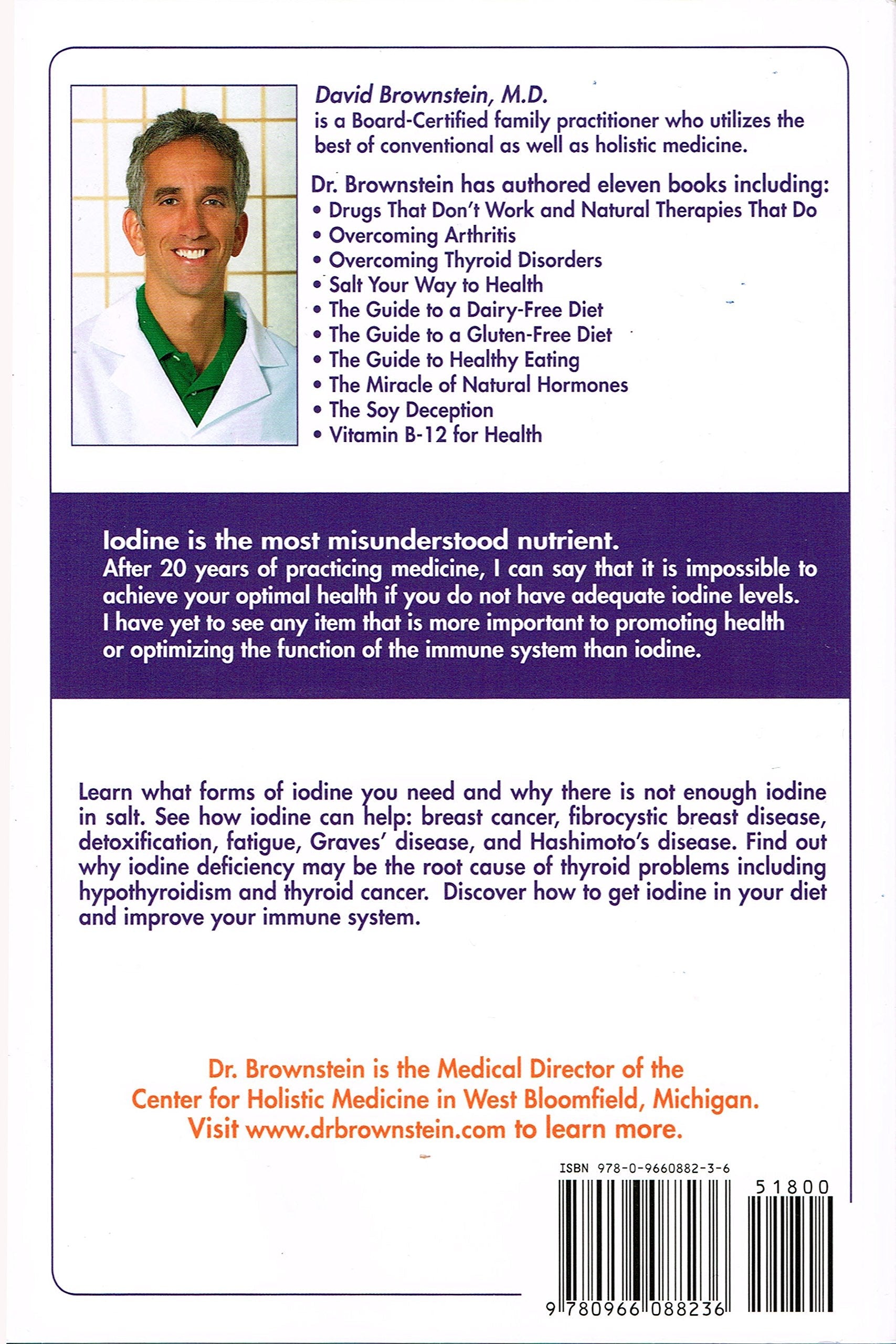 Iodine: Why You Need It, Why You Can't Live Without It used book depot
