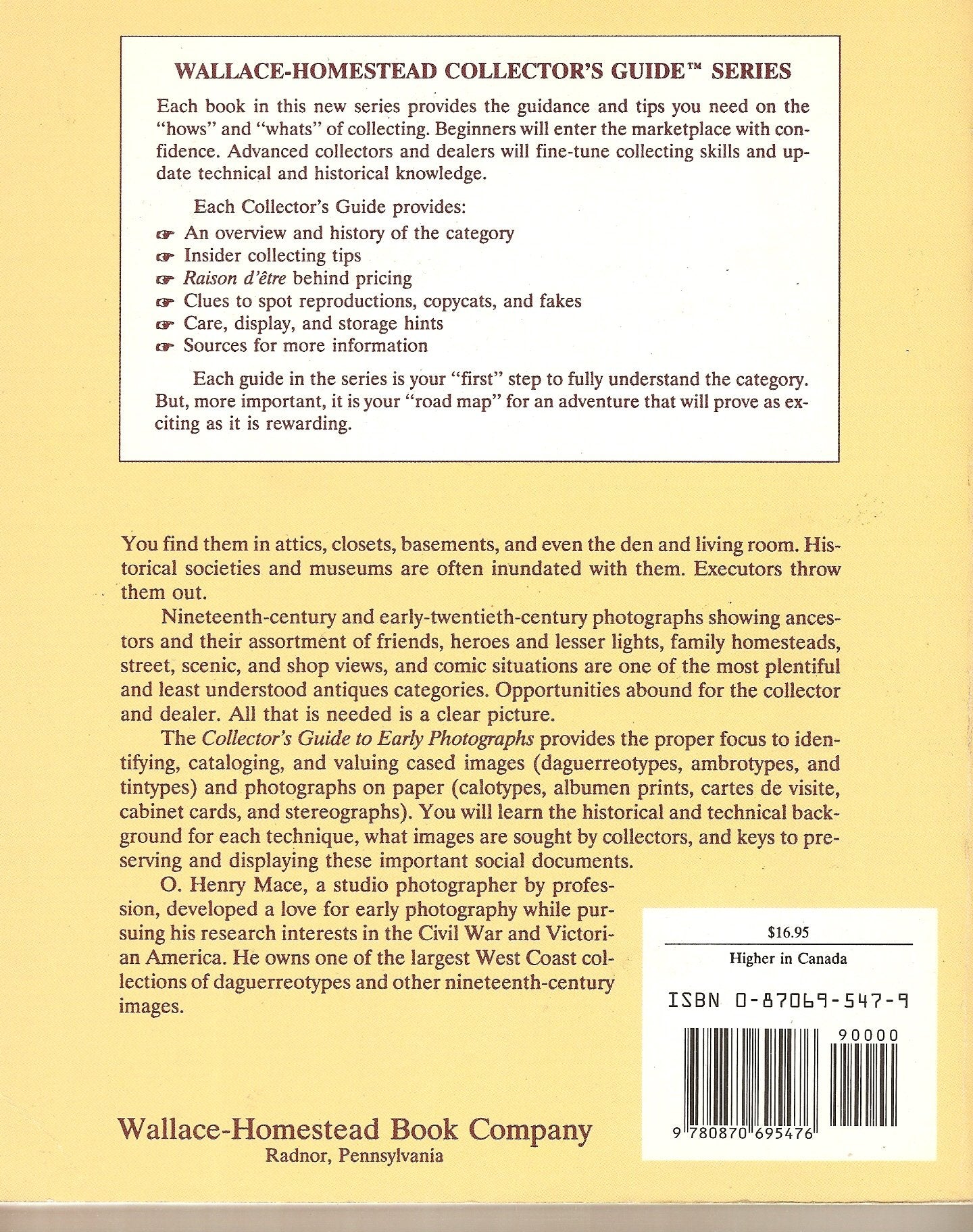 Collector's Guide to Early Photographs (Collectors Guide Series) used book depot
