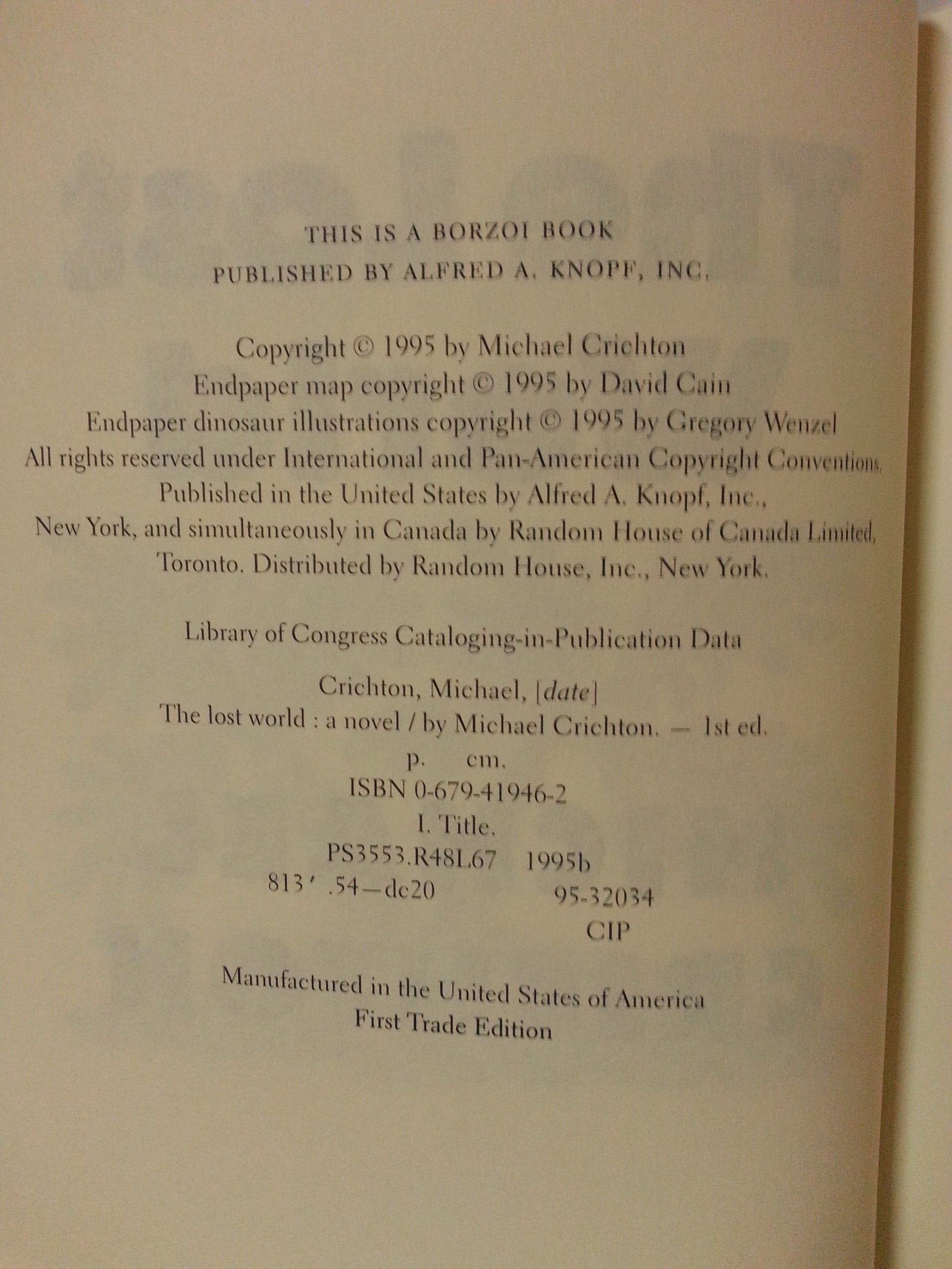 The Lost World used book depot