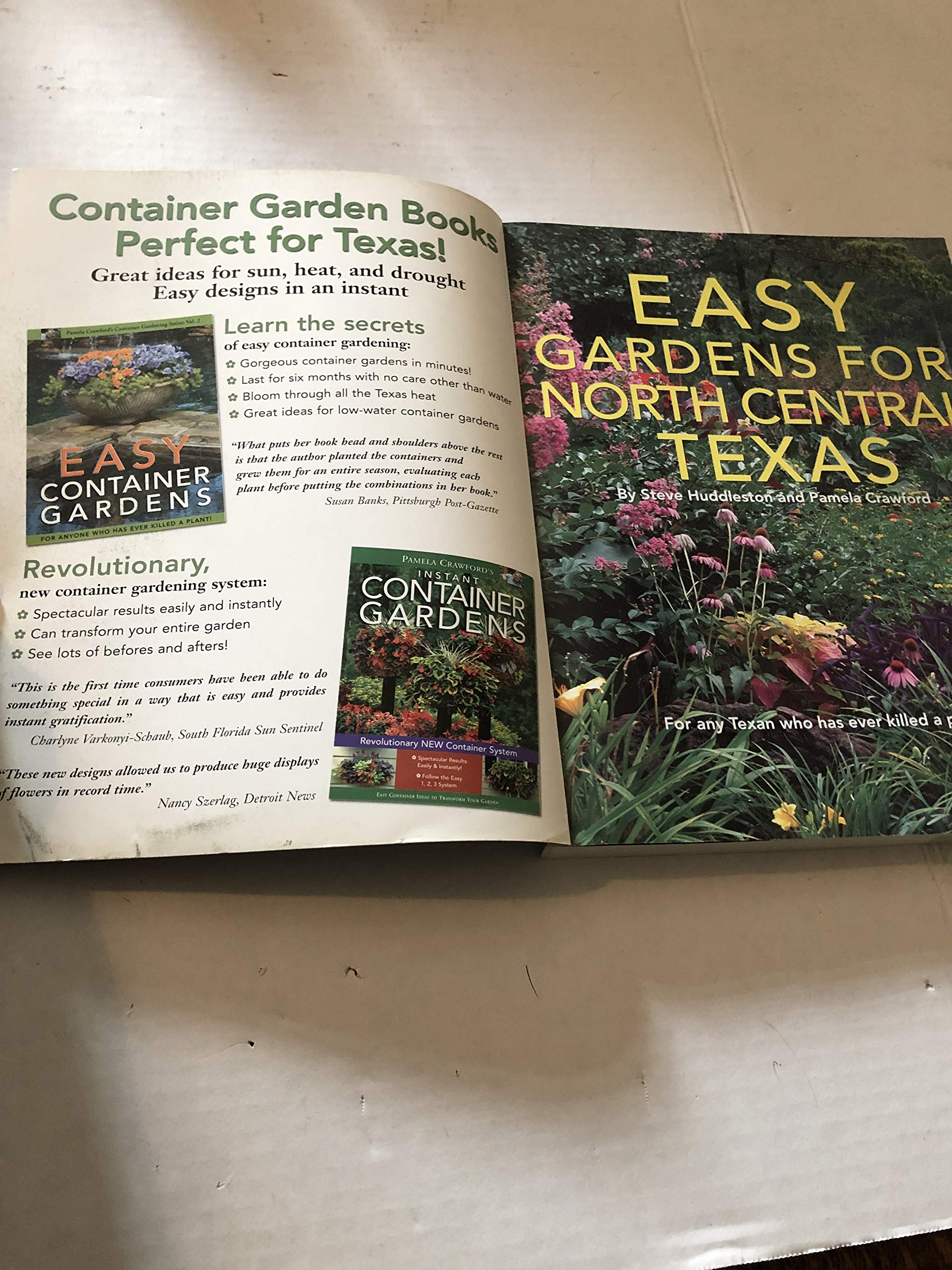 Easy Gardens for North Central Texas used book depot