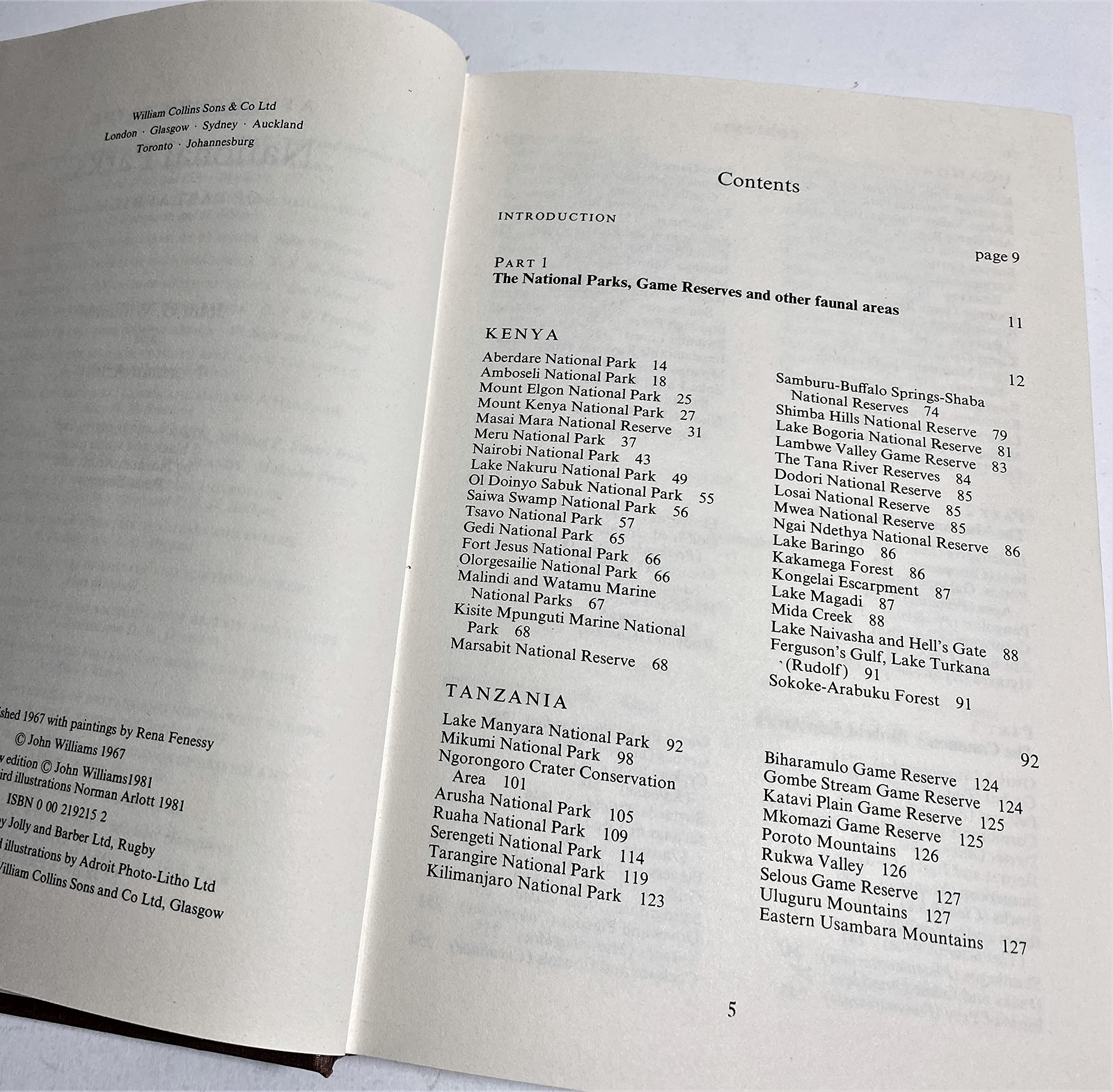 National Parks of East Africa (Collins Field Guides) used book depot