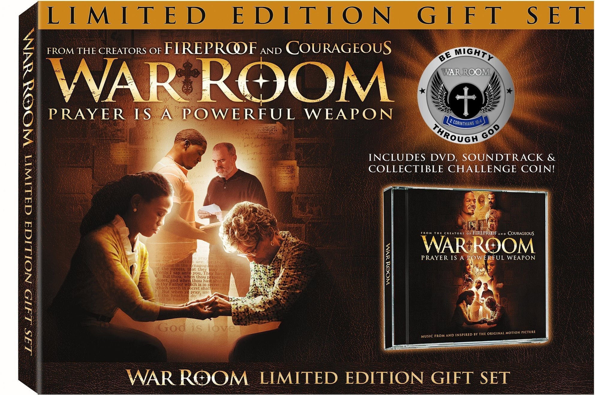 War Room Limited Edition Gift Set Exclusive includes DVD, Soundtrack and Prayer Challenge Coin used book depot