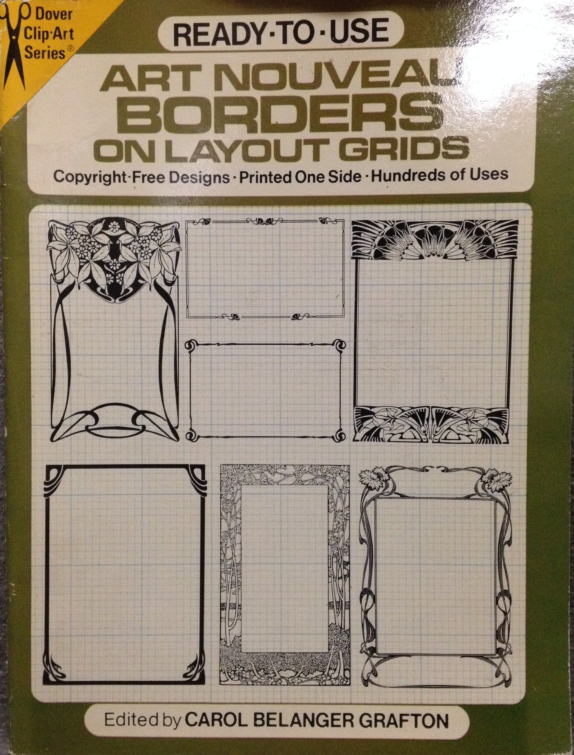 Ready-to-Use Art Nouveau Borders on Layout Grids (Dover Clip Art Ready-to-Use) used book depot
