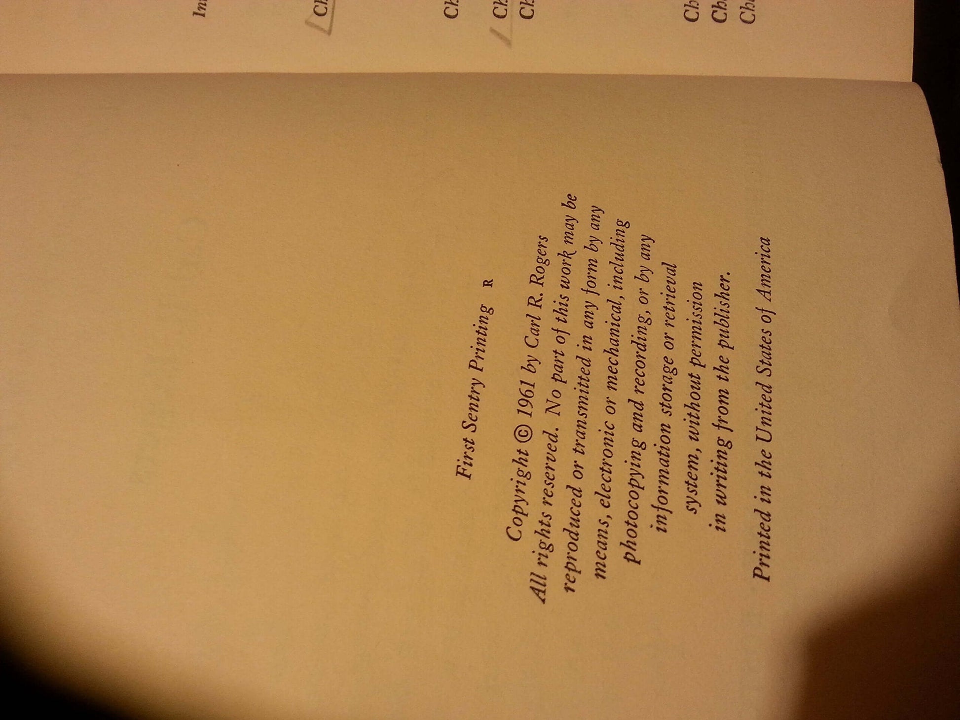 On Becoming a Person: A Therapist's View of Psychotherapy used book depot
