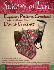 Scraps of Life Quilt top made Elizabeth Patton Crockett wife of Alamo Hero David Crockett used book depot