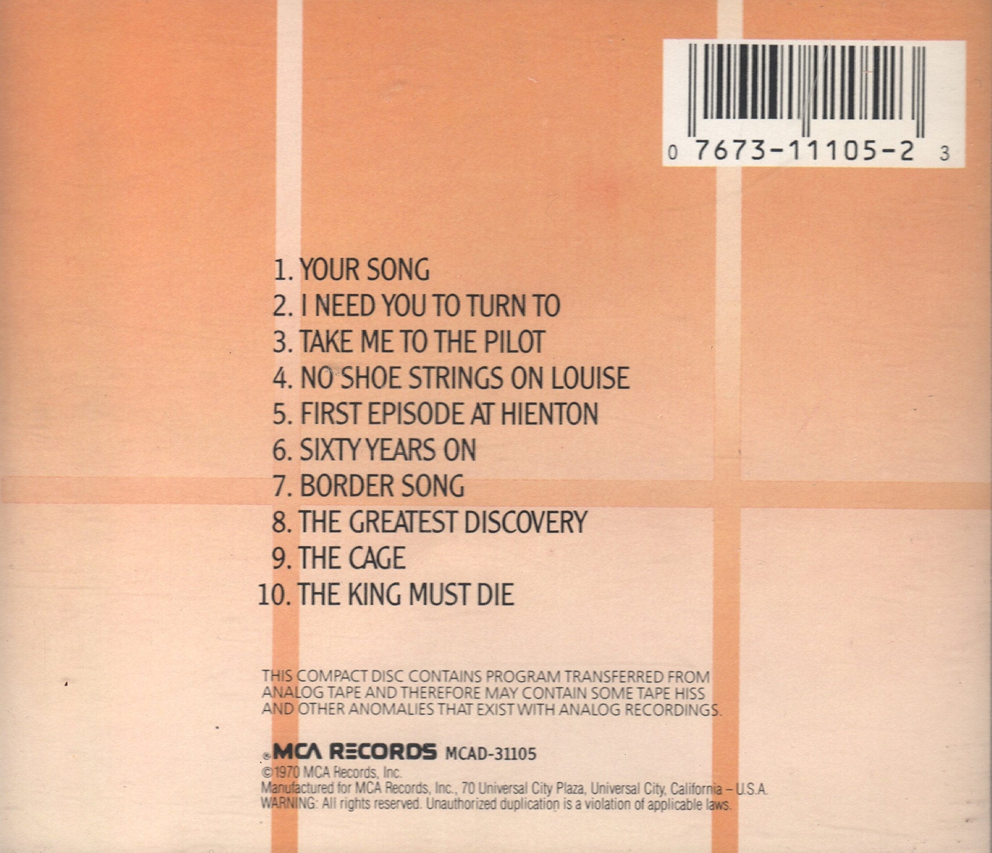 Elton John used book depot