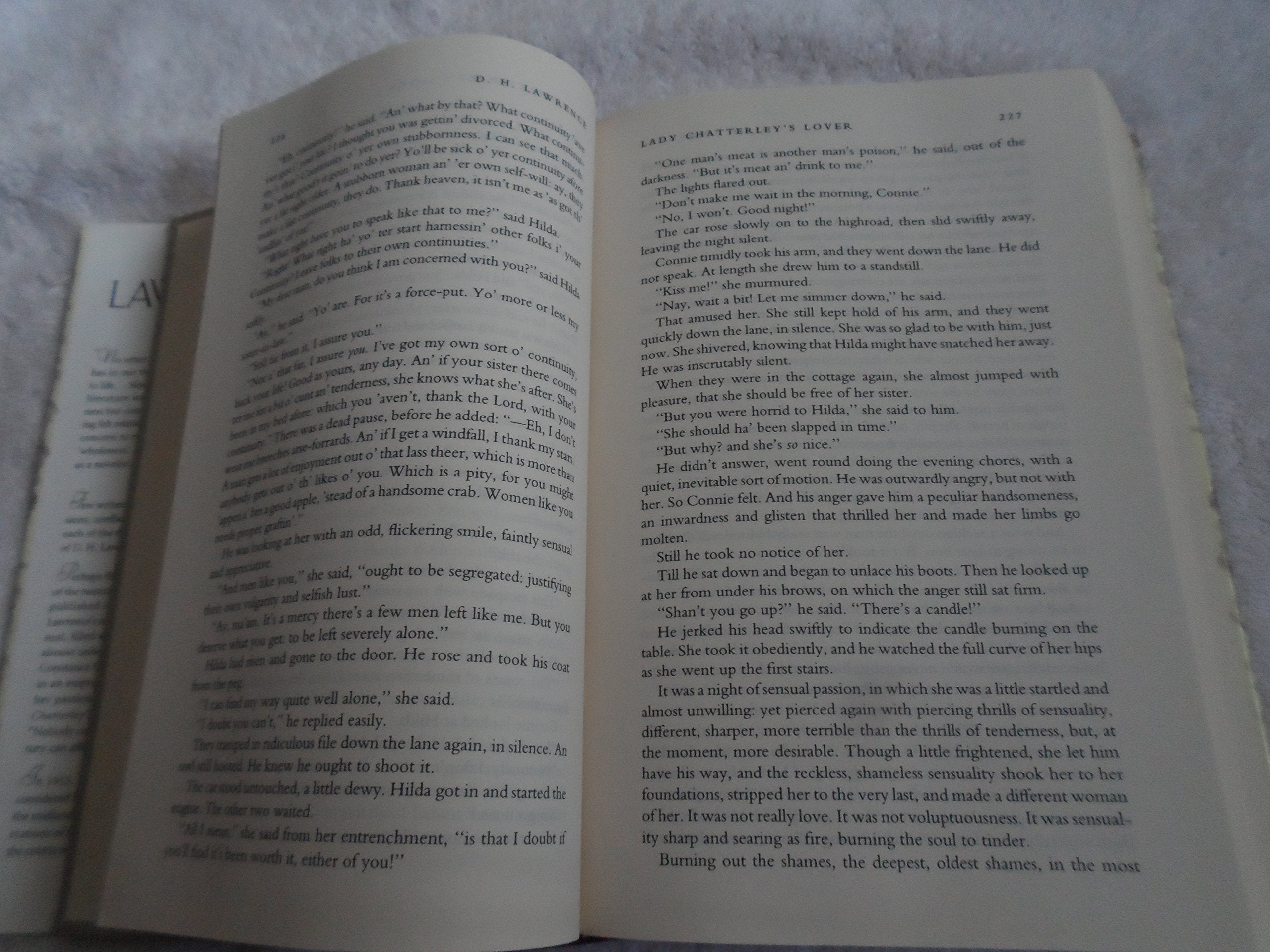 D.H. Lawrence, three complete novels: Lady Chatterley's lover, The Rainbow, Sons and lovers used book depot