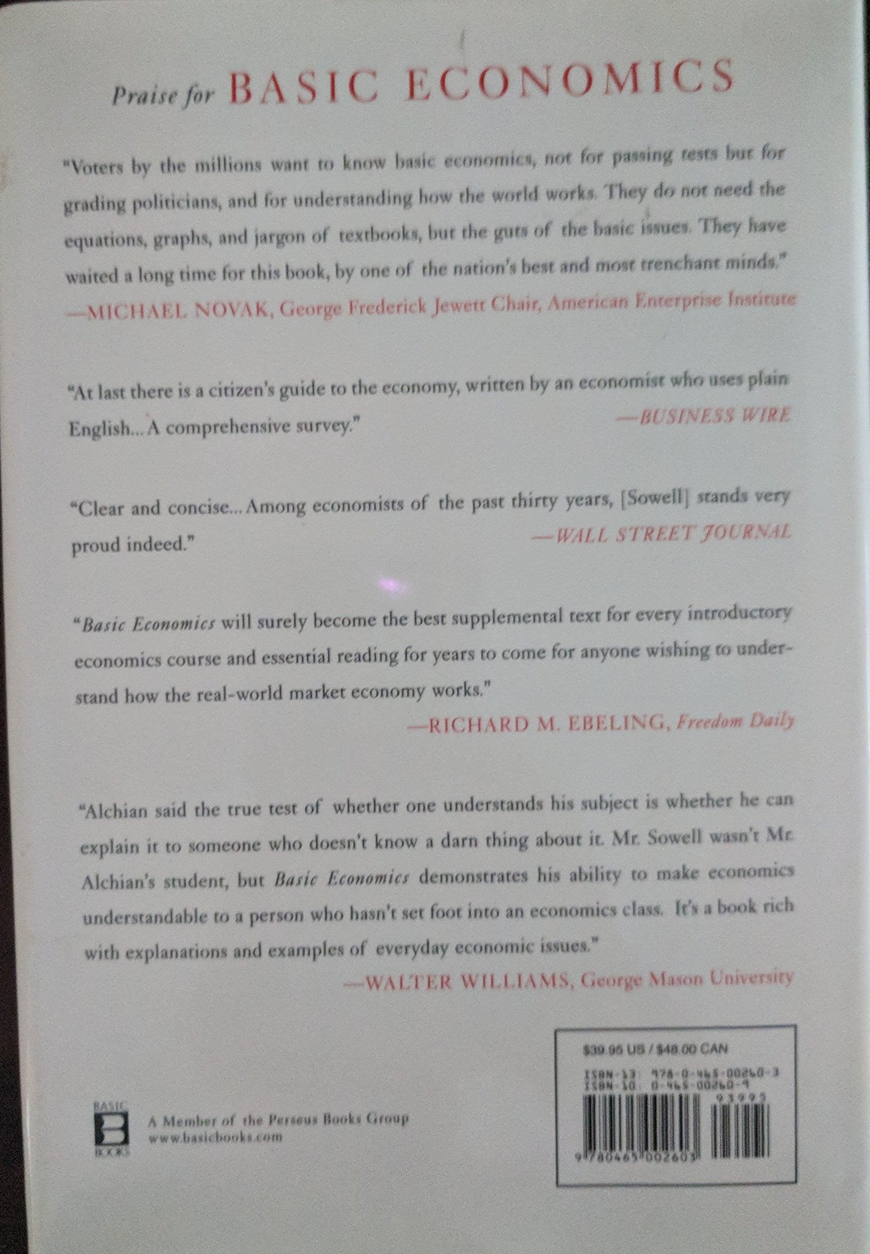 Basic Economics: A Common Sense Guide to the Economy used book depot