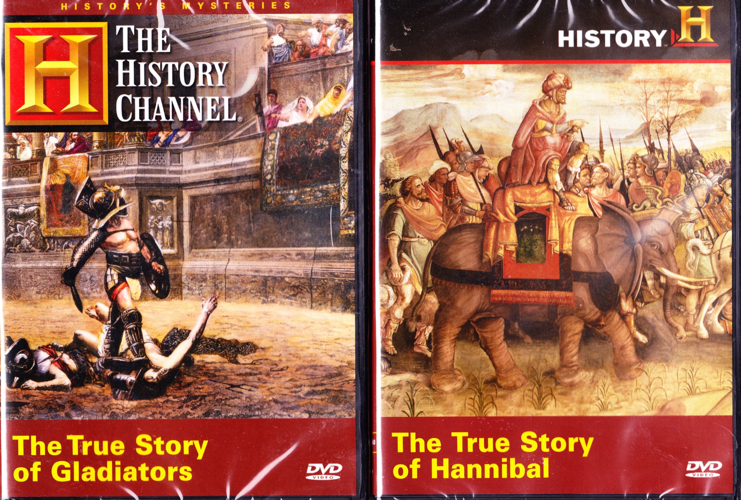 The History Channel : True Story Of Hannibal , True Story Of Gladiators : Ancient Warriors Combo Pack