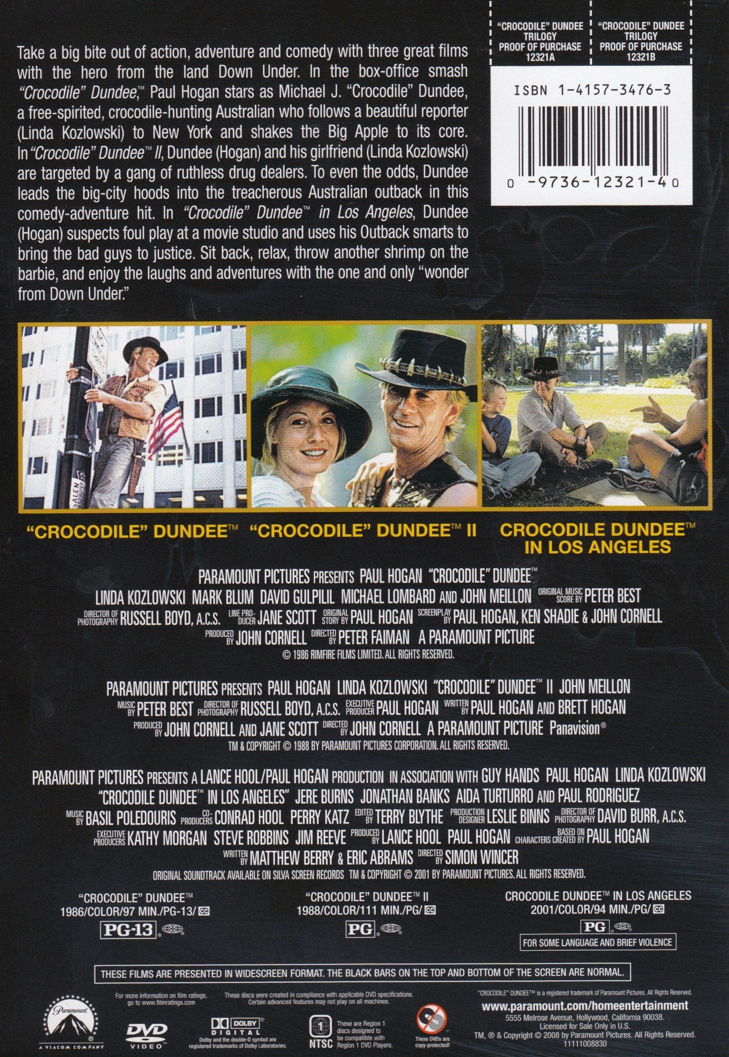 Crocodile Dundee Triple Feature (Crocodile Dundee / Crocodile Dundee II / Crocodile Dundee in Los Angeles) [DVD]