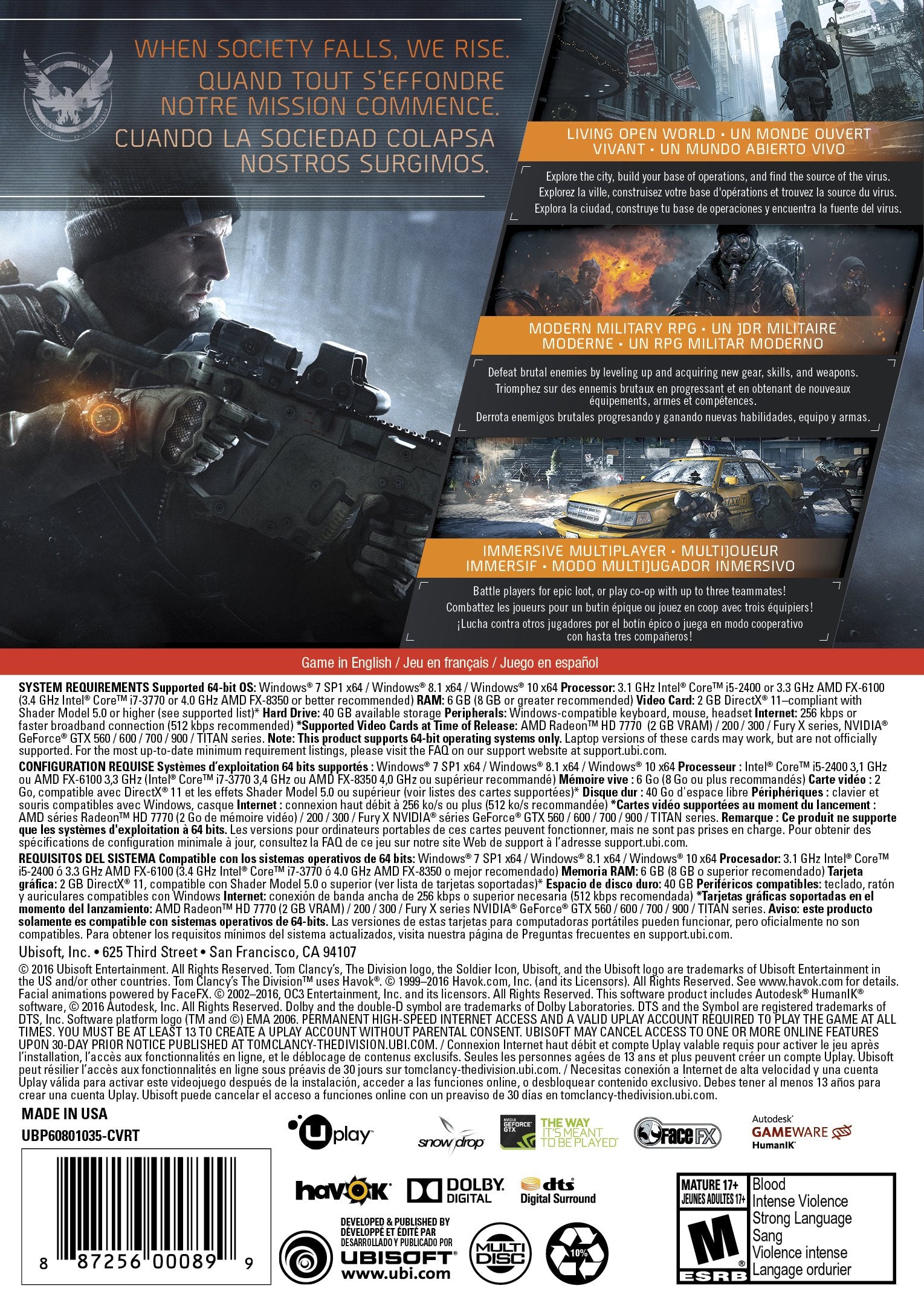 Tom Clancy's The Division - PC