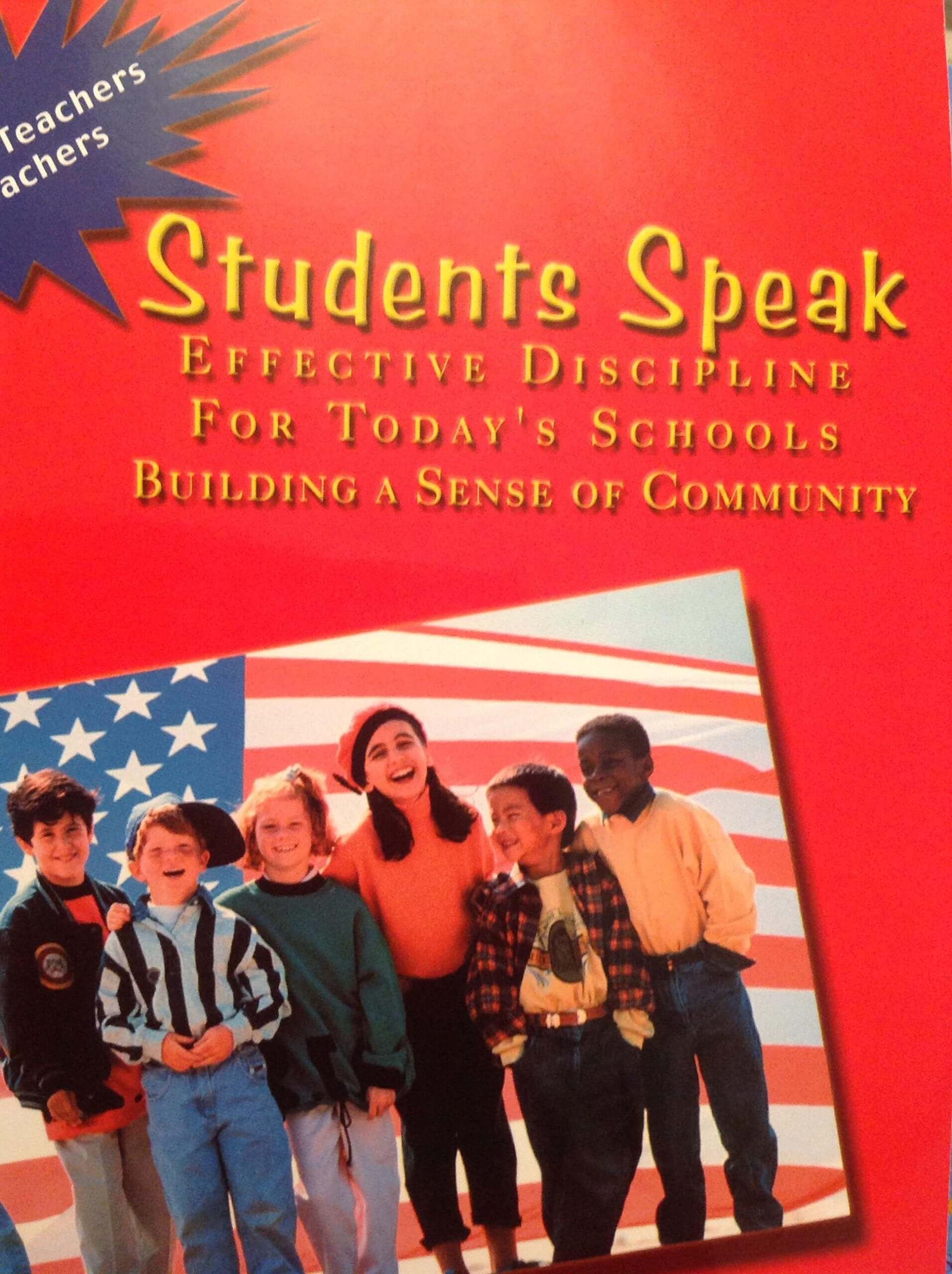 Students Speak: Effective Discipline For Today's Schools Building a Sense of Community used book depot