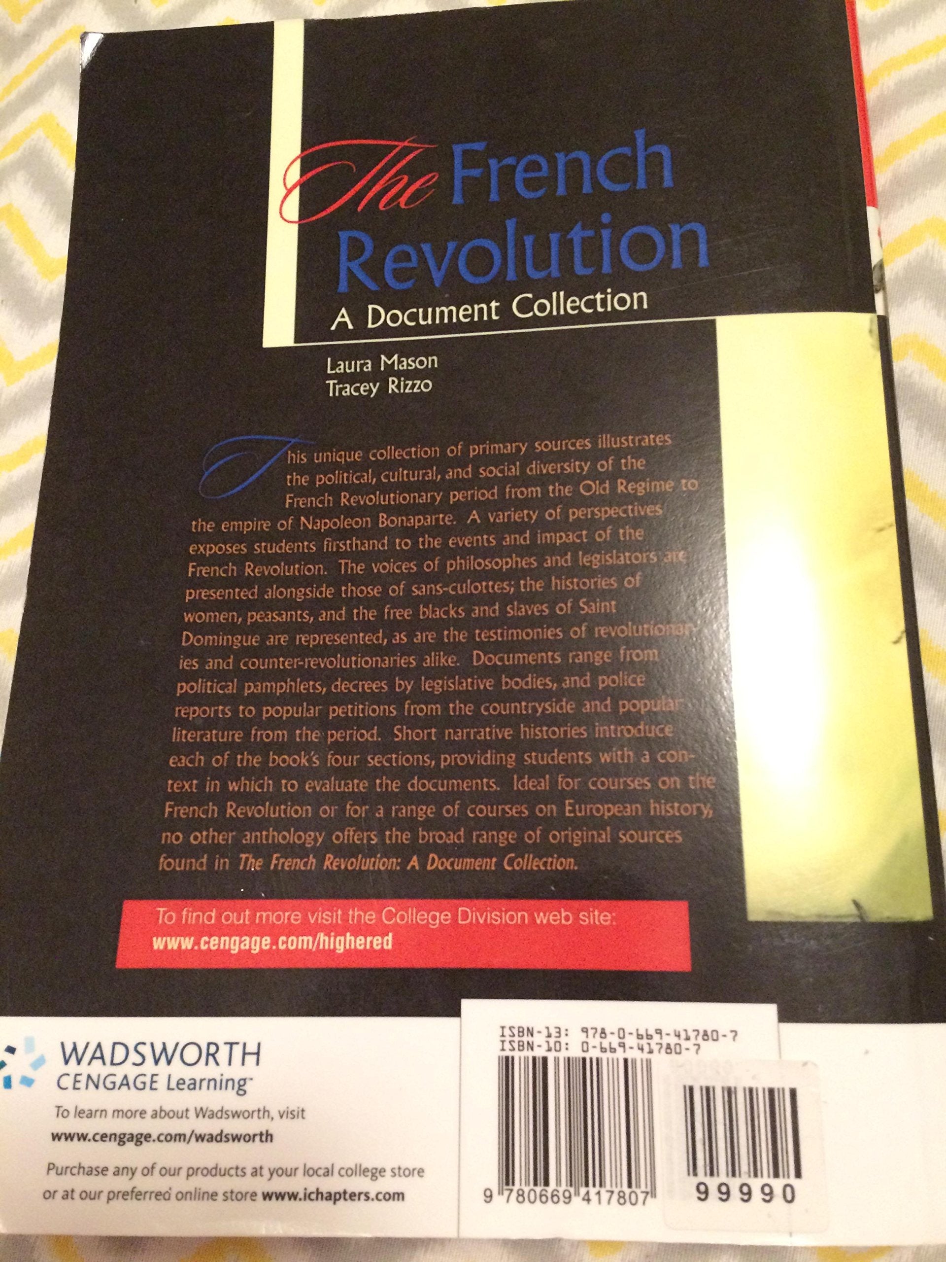 The French Revolution: A Document Collection used book depot