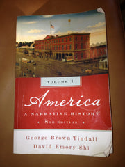 America: A Narrative History, Vol.1 8th Edition (Book Only) used book depot
