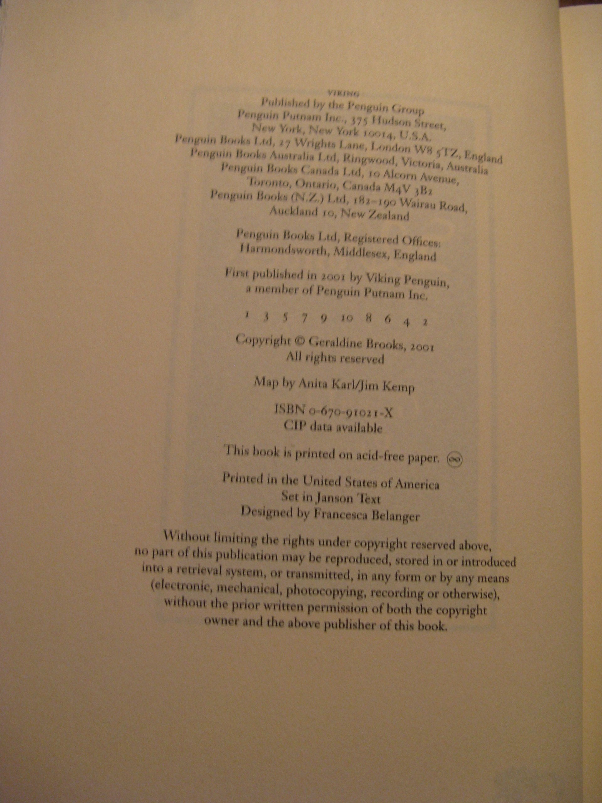 Year of Wonders: A Novel of the Plague