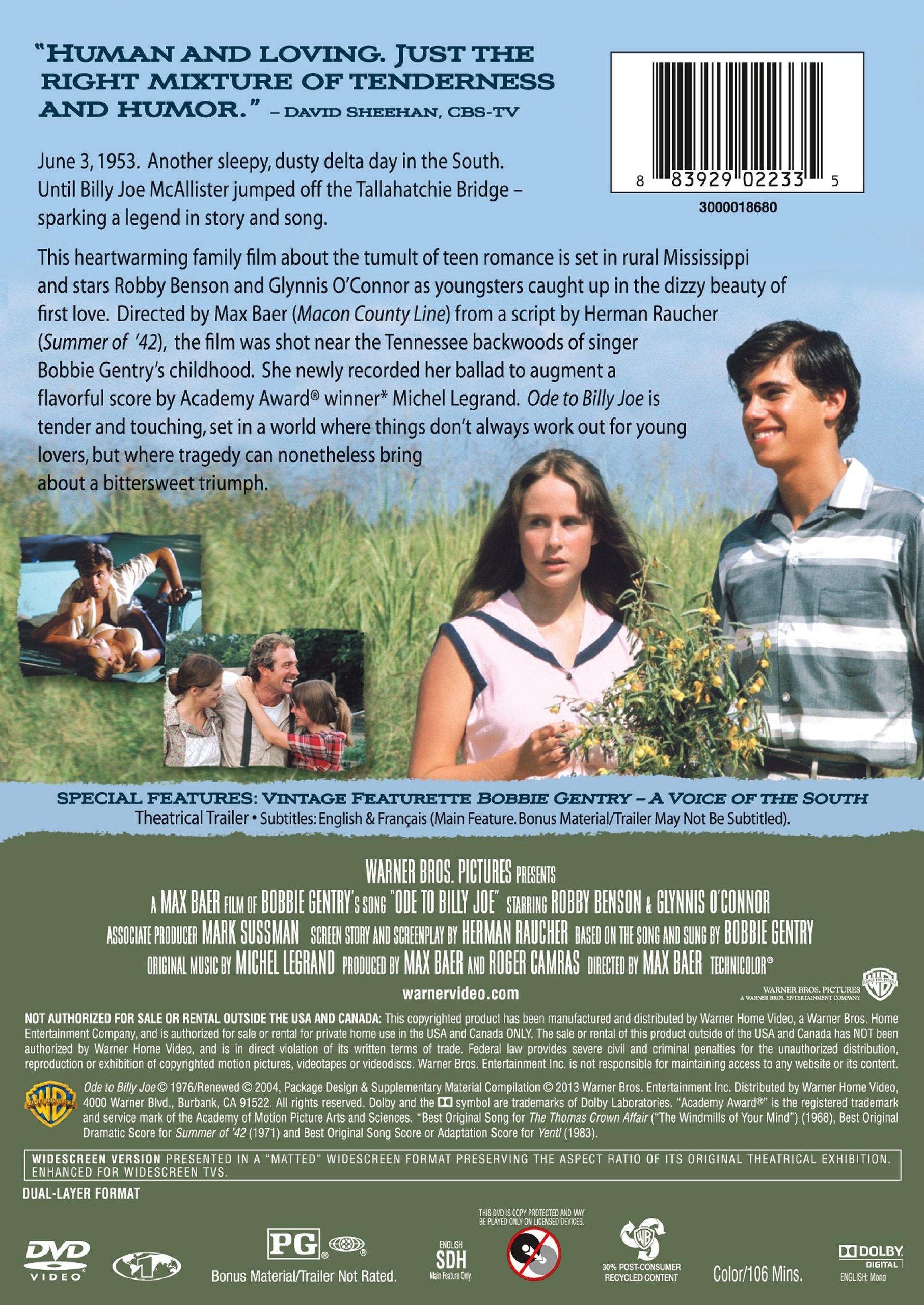 Ode to Billy Joe (DVD) used book depot