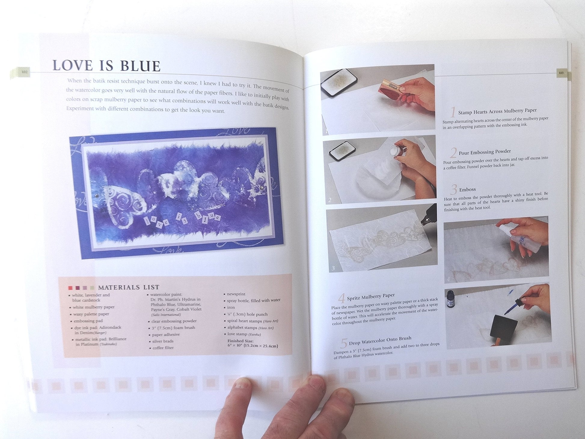 Texture Effects for Rubber Stamping used book depot