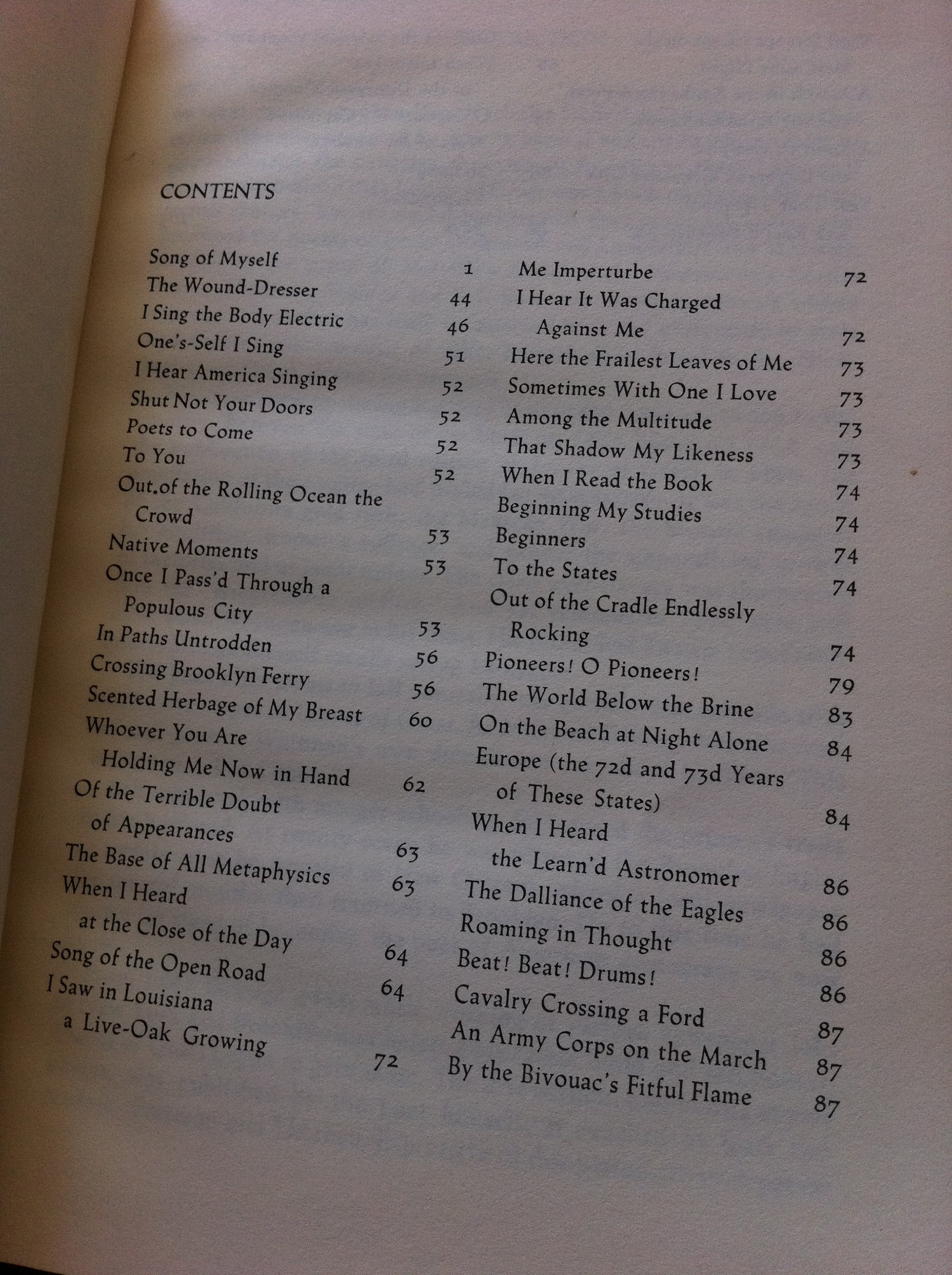 Selections from Leaves of Grass By Walt Whitman used book depot