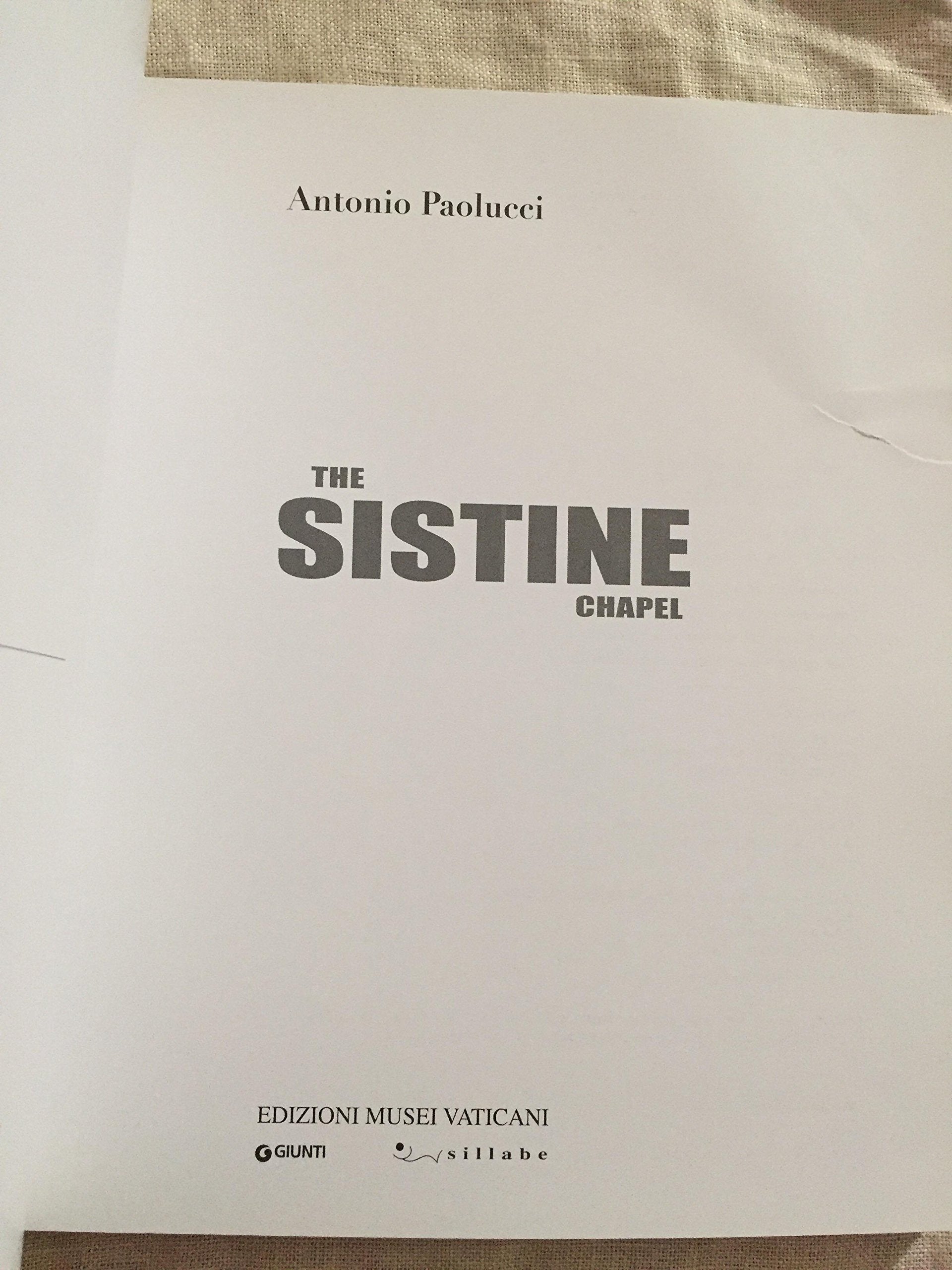 The Sistine Chapel: English Language Edition used book depot
