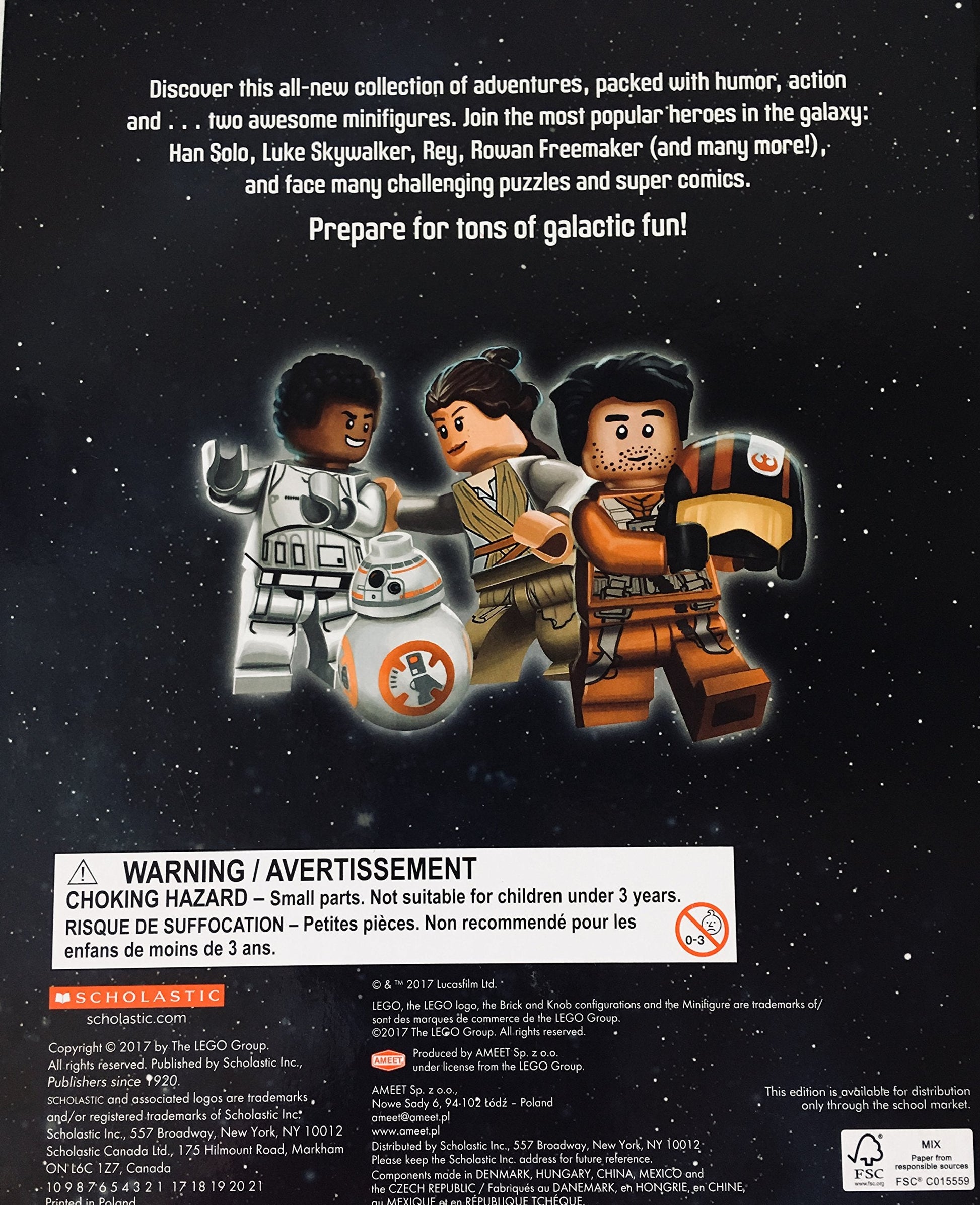 LEGO Star Wars: ADVENTURES IN THE FORCE (INCLUDES 2 MINIFIGURES) used book depot