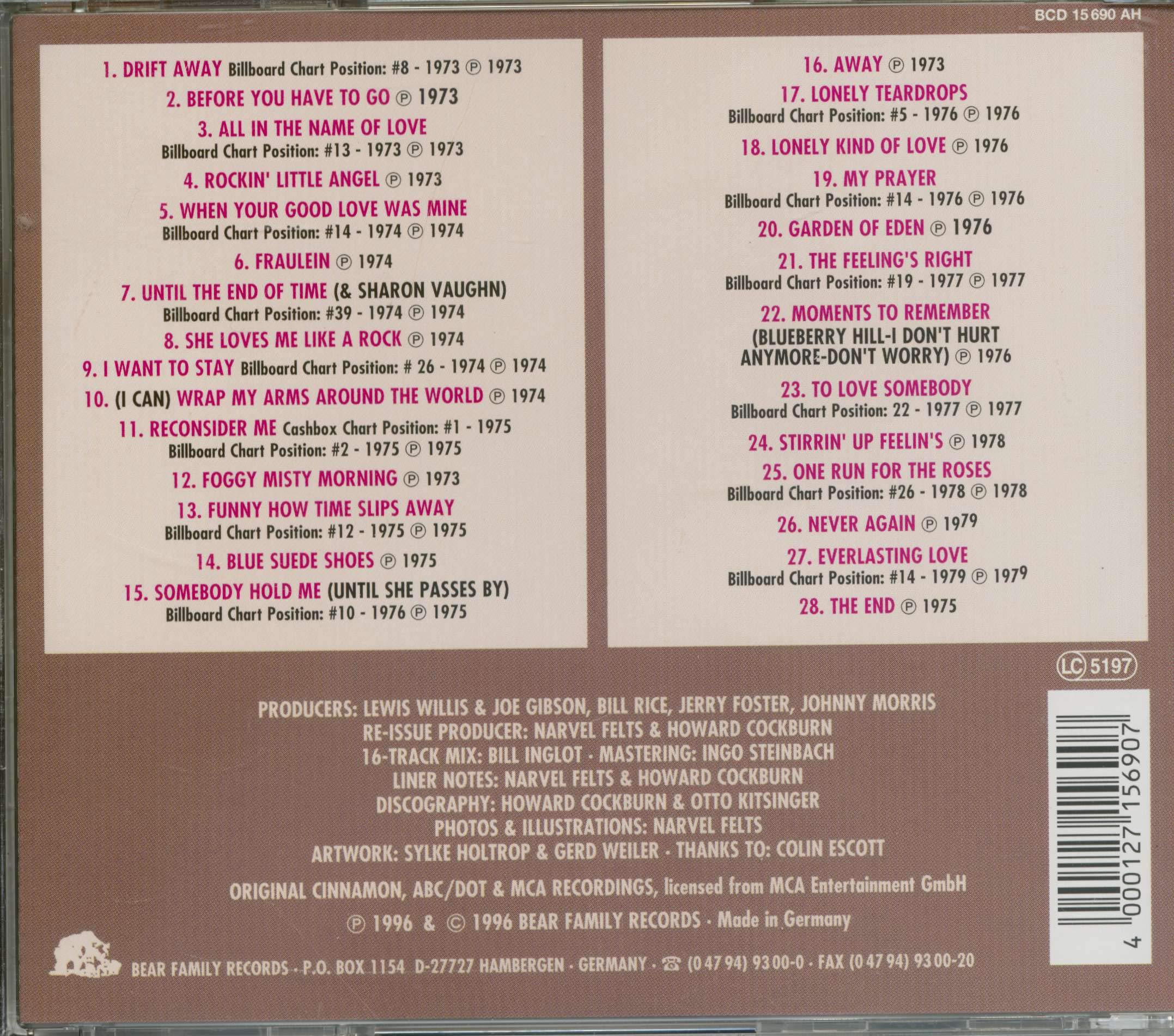 Drift Away - The Best Of Narvel Felts 1973-1979 used book depot