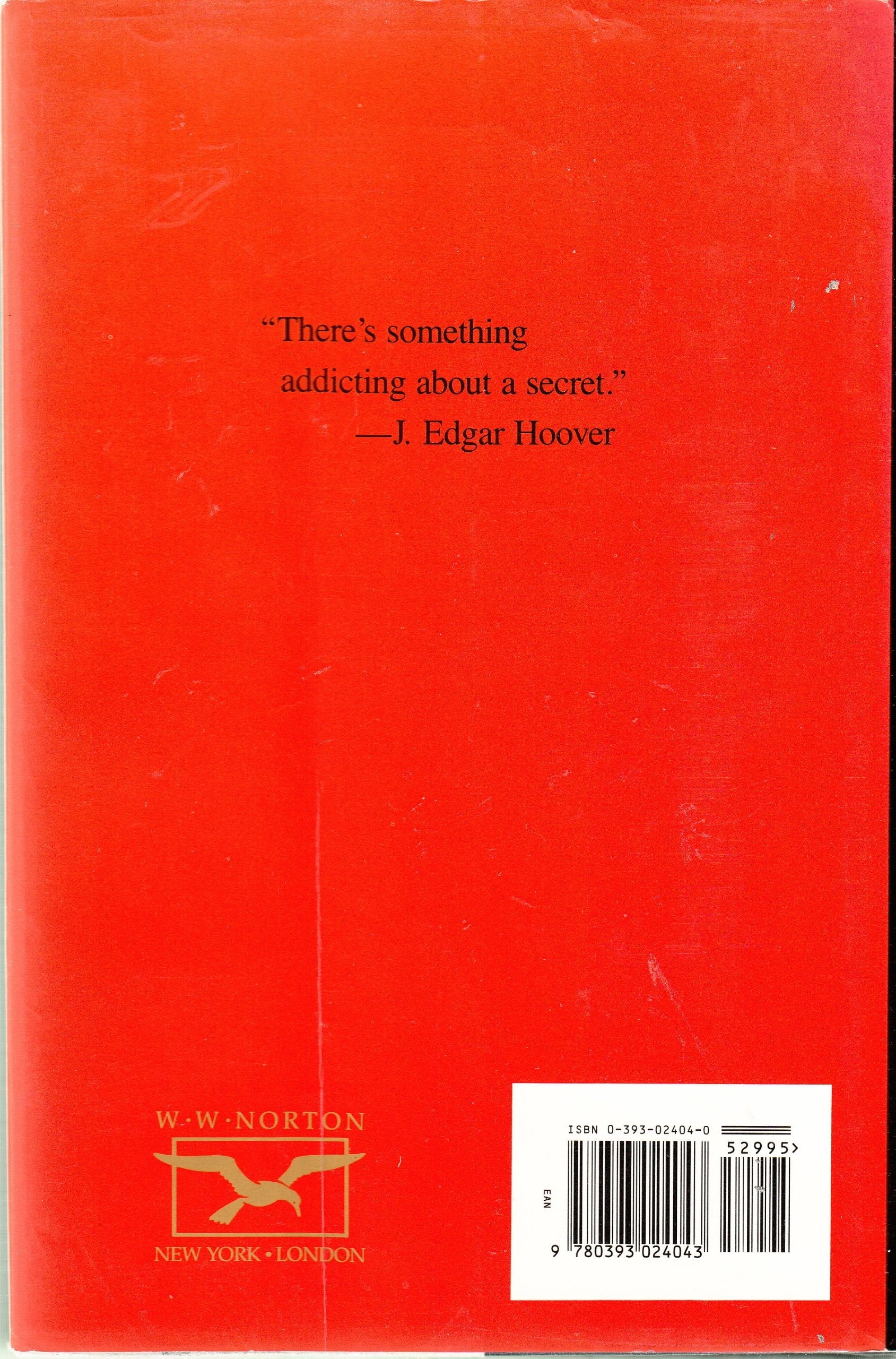 J. Edgar Hoover: The Man and the Secrets used book depot