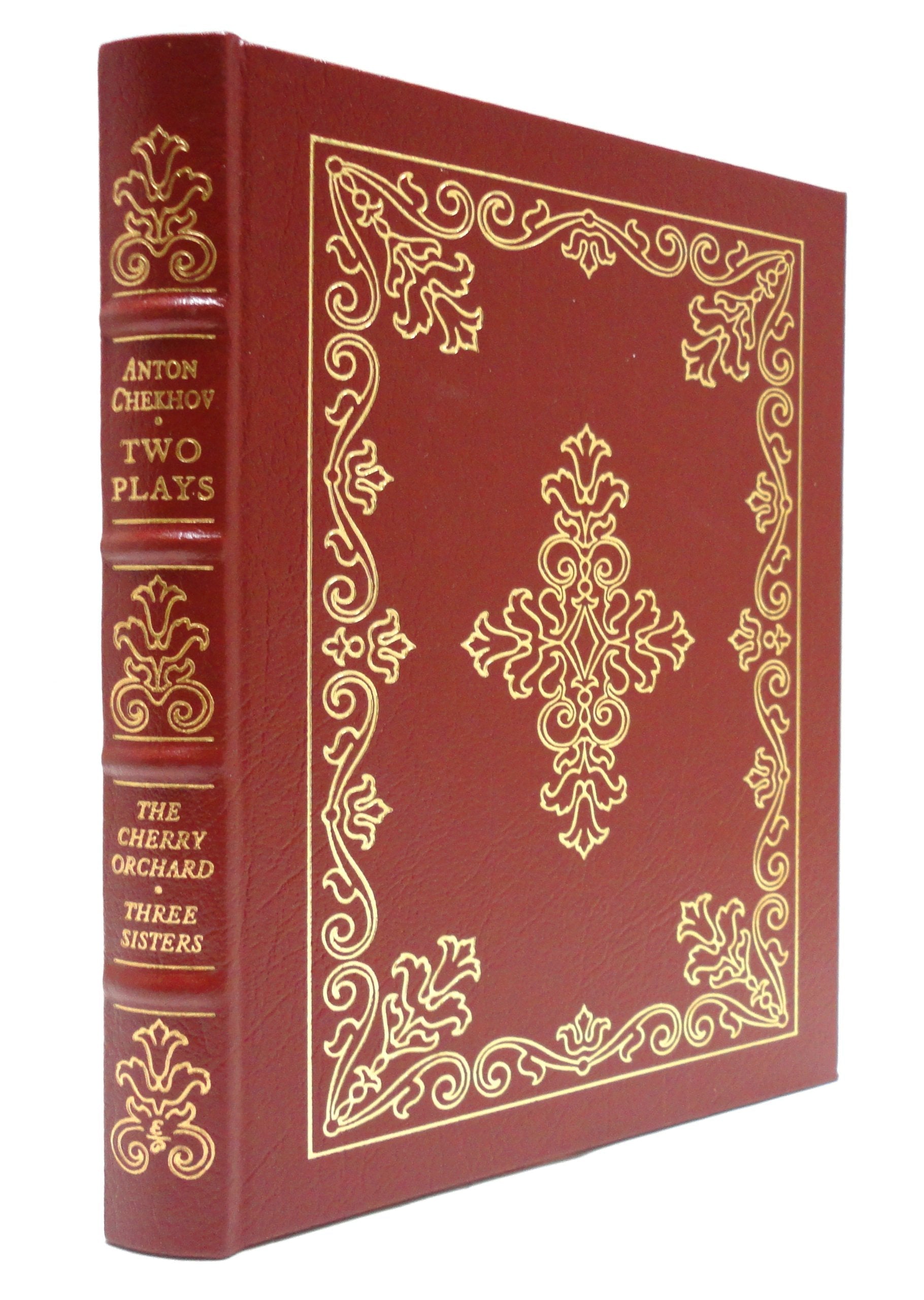 two plays of anton chekov the cherry orchard and three sisters 100 greatest books collector's edition full leather used book depot