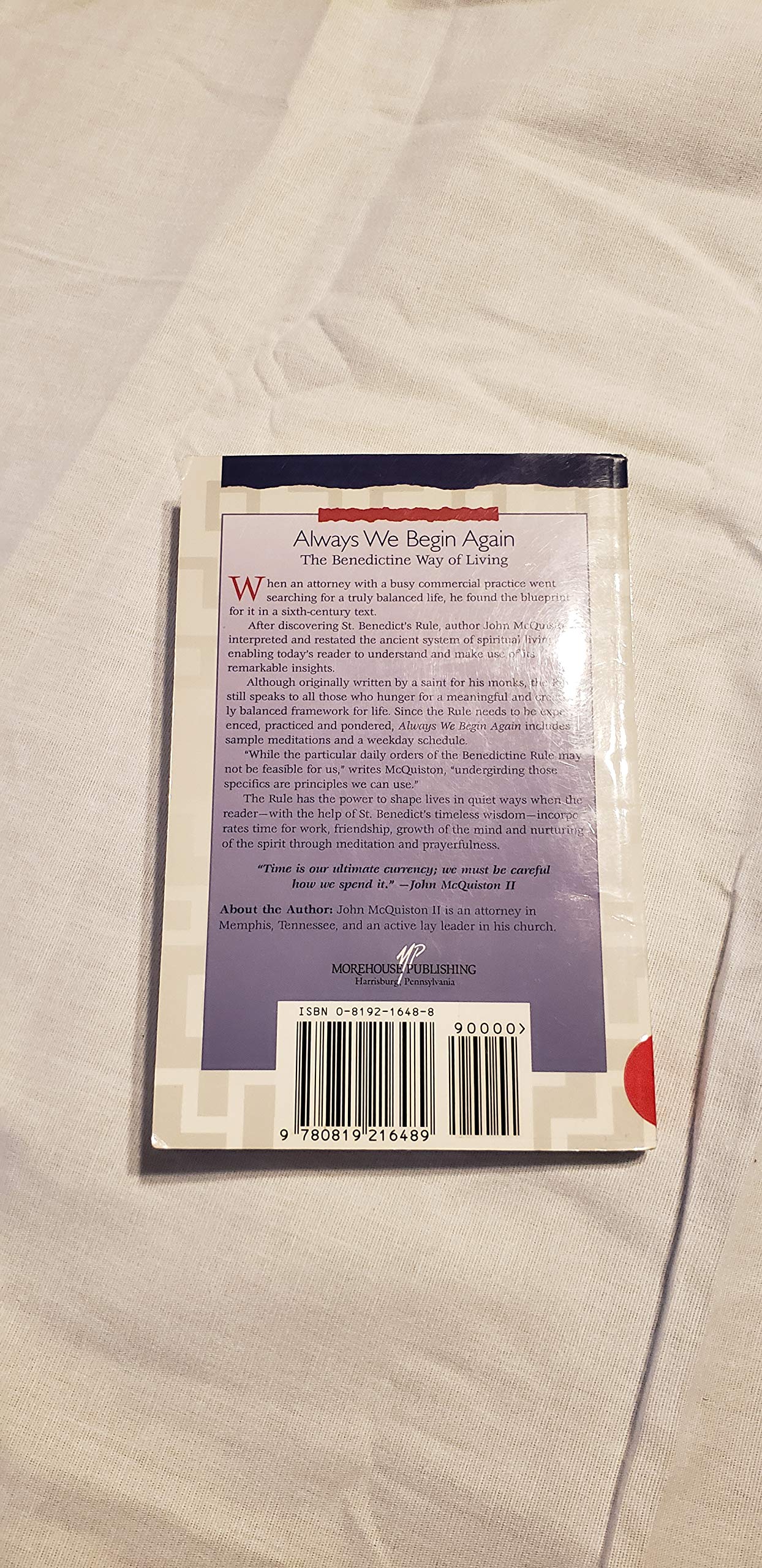 Always We Begin Again: The Benedictine Way of Living used book depot