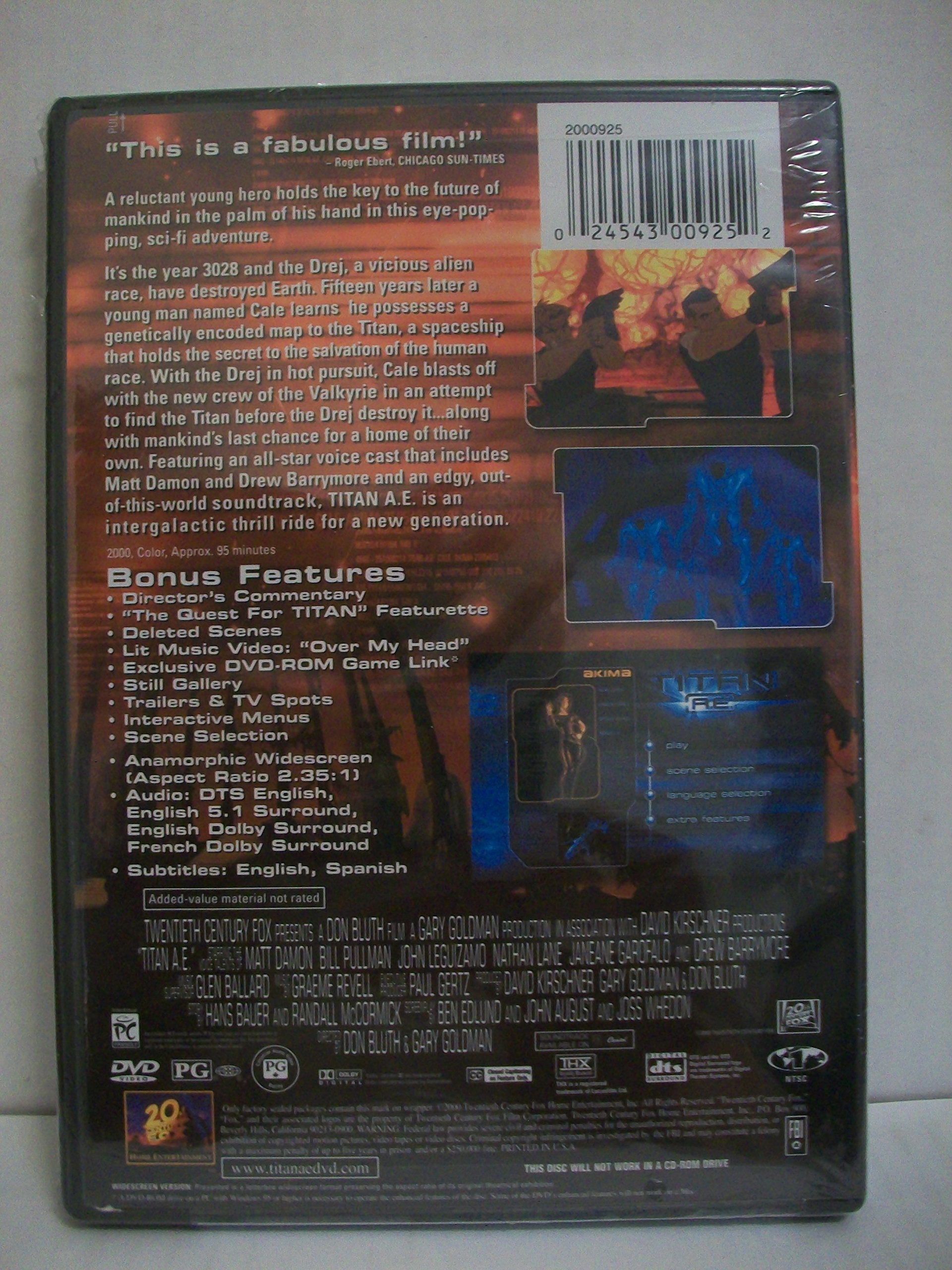 Titan A.E. (Special Edition) [DVD] used book depot