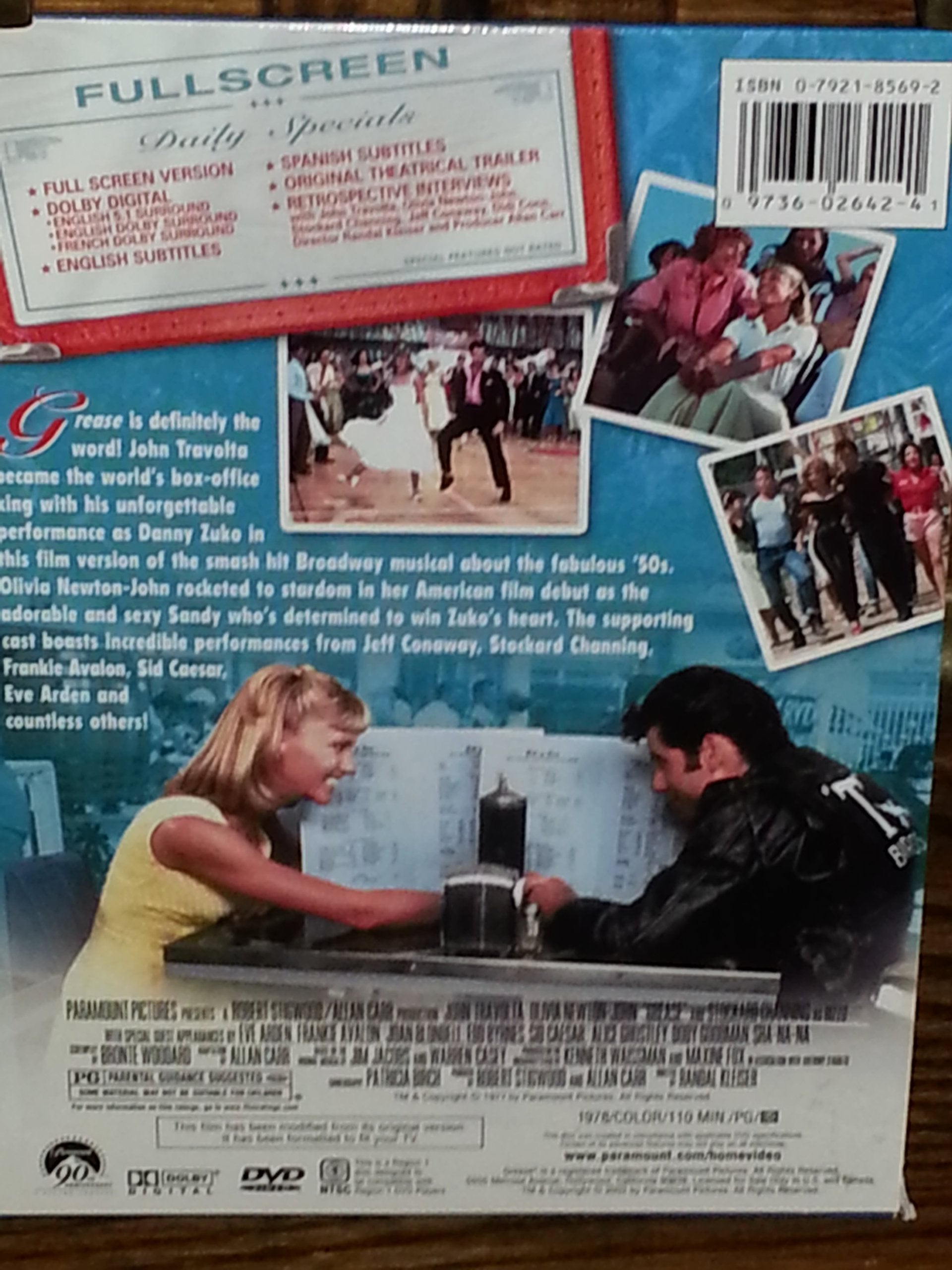 Grease (Full Screen Edition) [DVD] used book depot