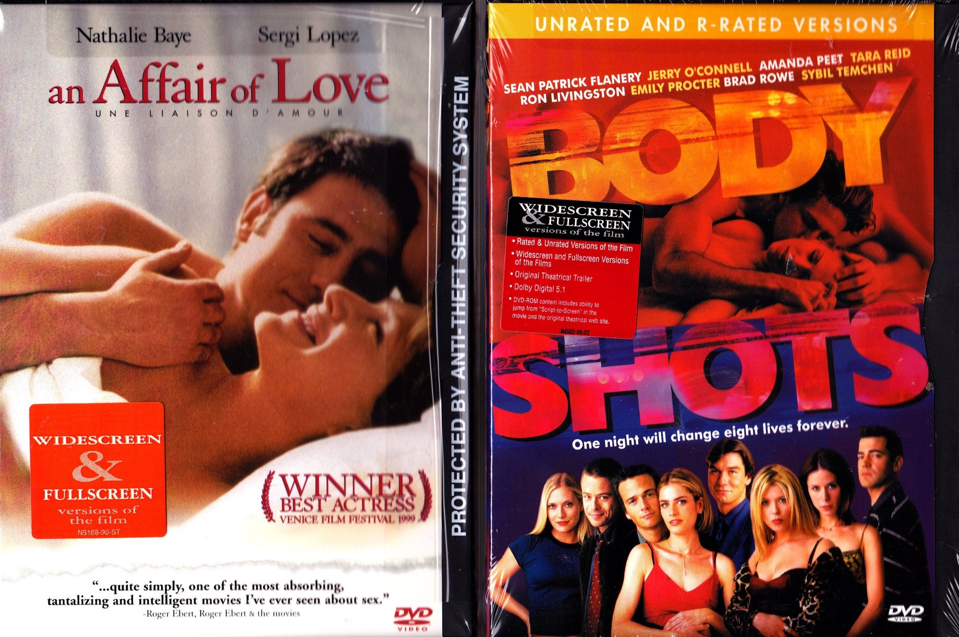 Body Shots , An Affair of Love : Erotic Movie 2 Pack used book depot